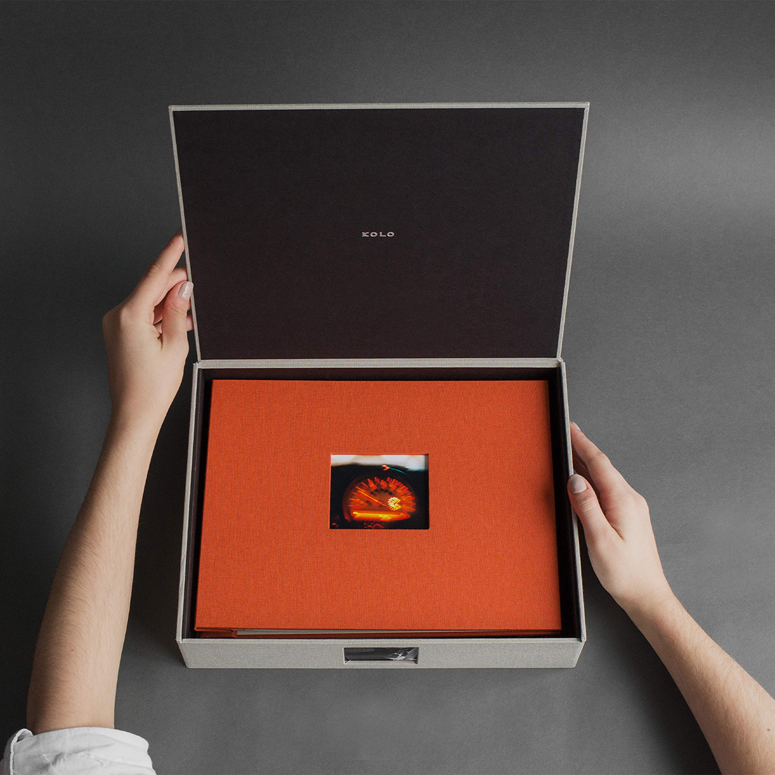 Kolo Havana Archival Photo Storage Box, Large, Platinum