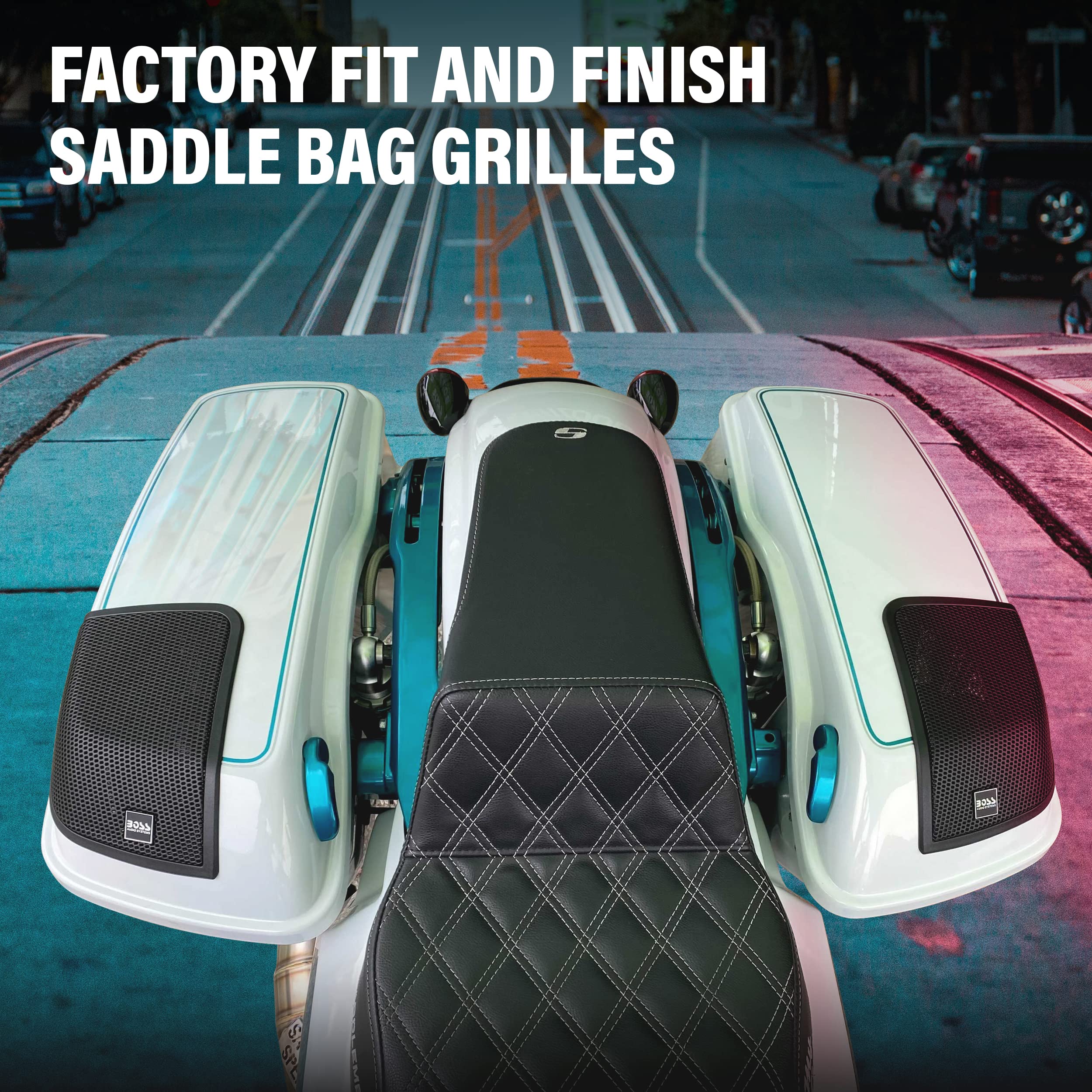 Boss Audio Systems Bhd14 Harley Davidson 6 X 9 Inch Saddlebag Speaker Kit   Fits Select 2014+ Road Glide And Street Glide Motorc