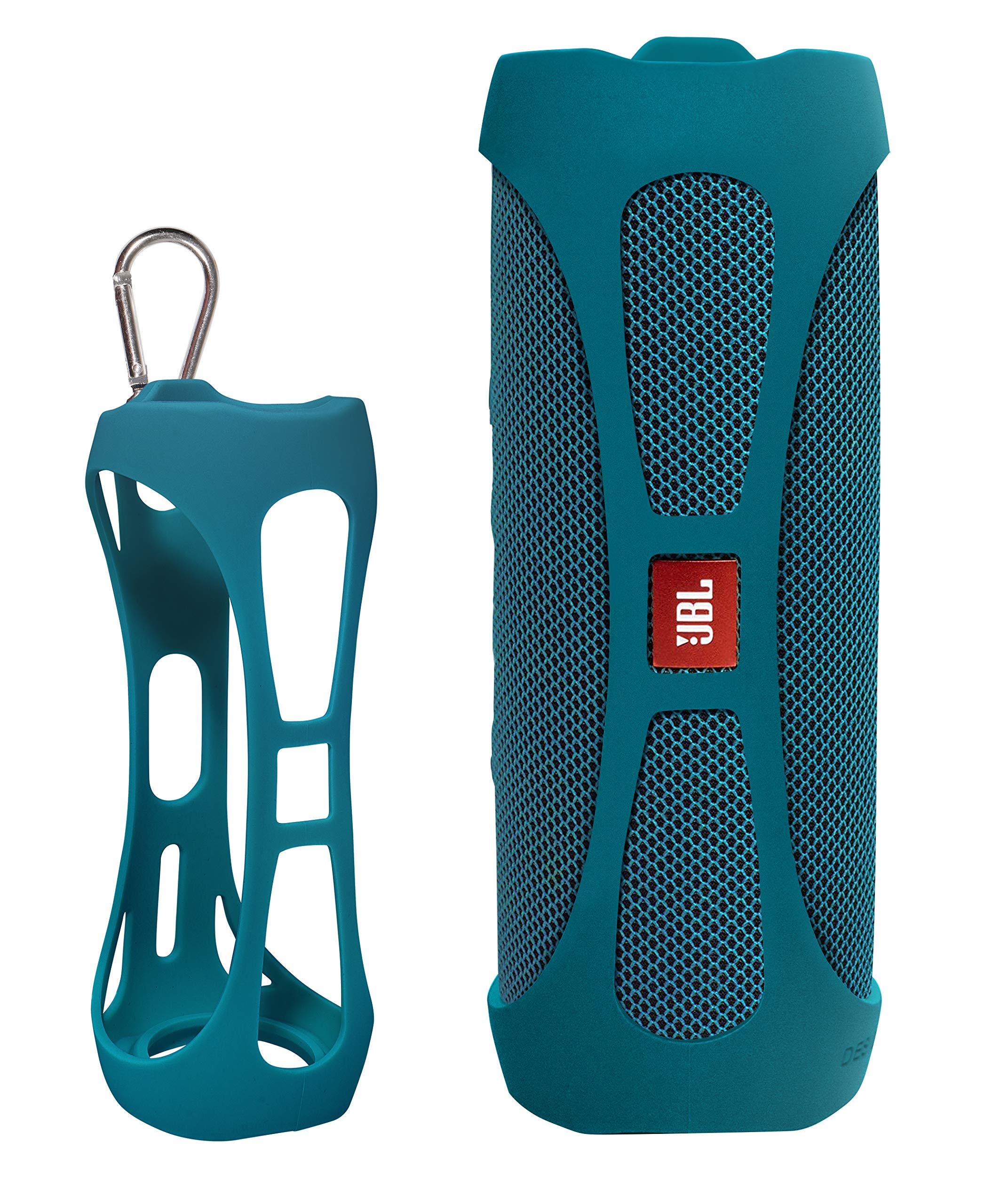 Silicone Case For Jbl Flip 5 Waterproof Portable Speaker, By Alltravel, Portable Full Protection Solution, Customized Skin With Color And Shape Matching, For Flip 5 Only (Blue)