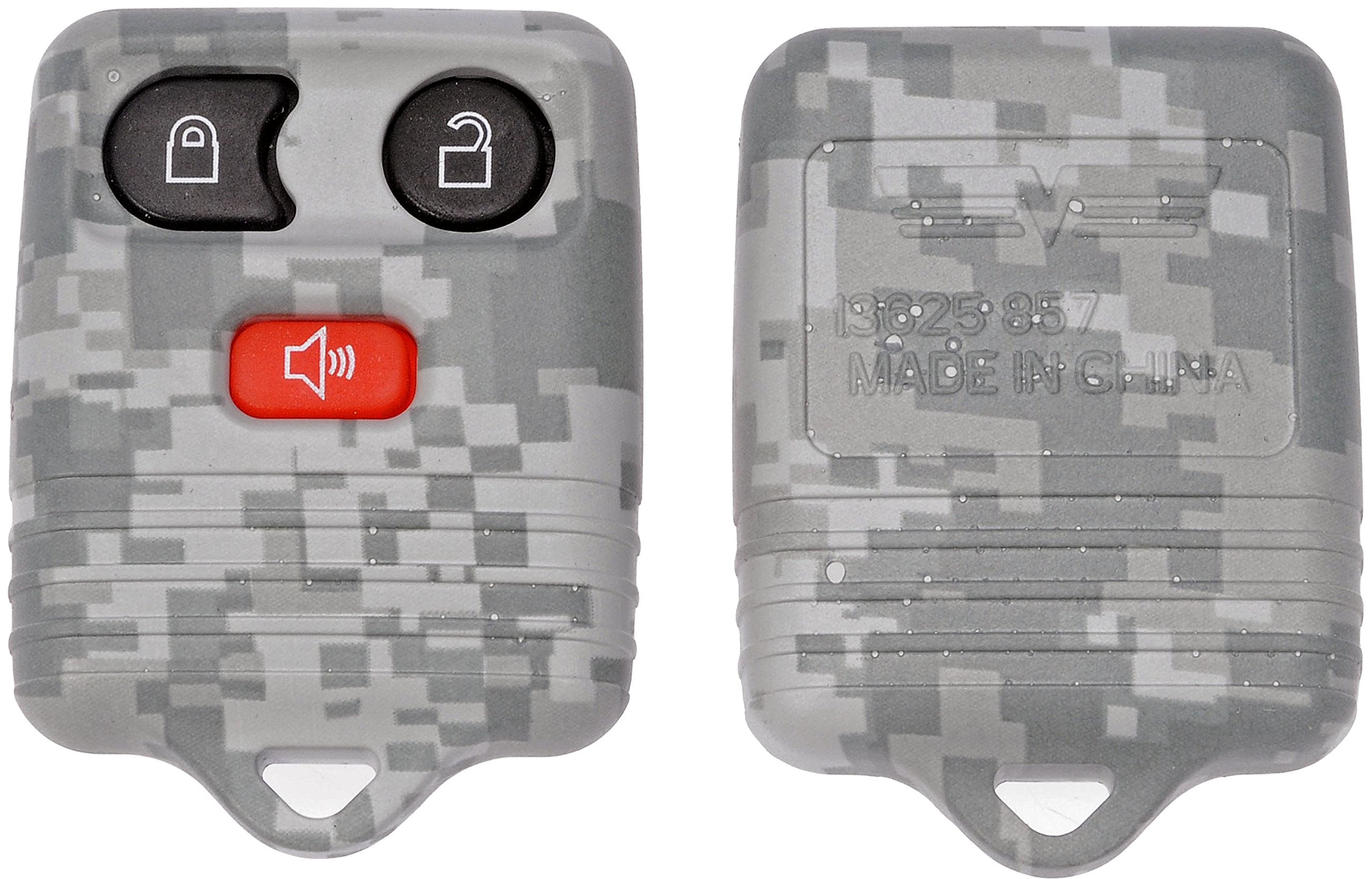 Dorman 13625Gyc Keyless Entry Transmitter Cover Compatible With Select Models, Gray Digital Camouflage
