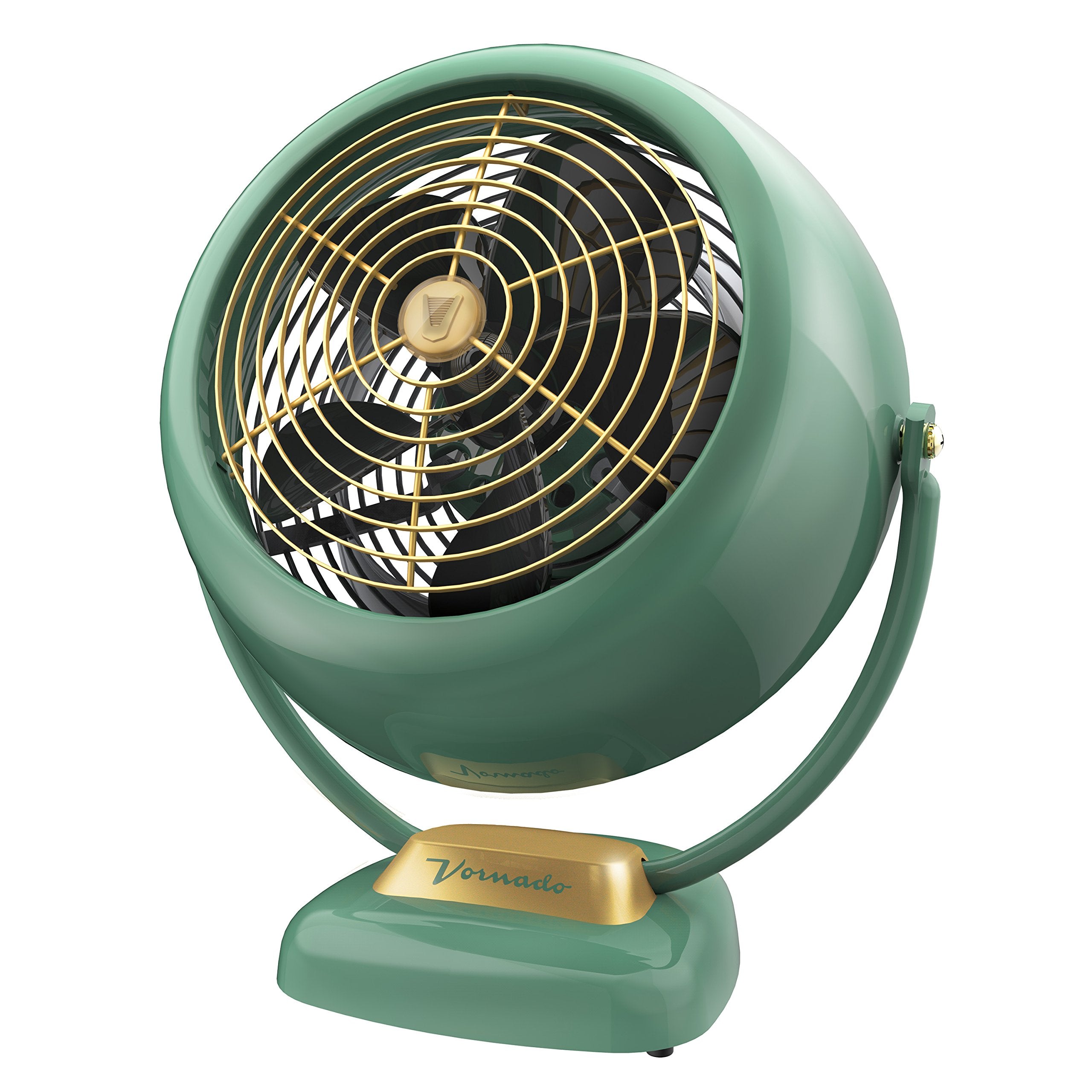 Vornado Vfan Sr. Vintage Fan | Large Retro Metal Air Circulator For Cooling & D  Cor | 3 Speeds, Adjustable Tilt | Green