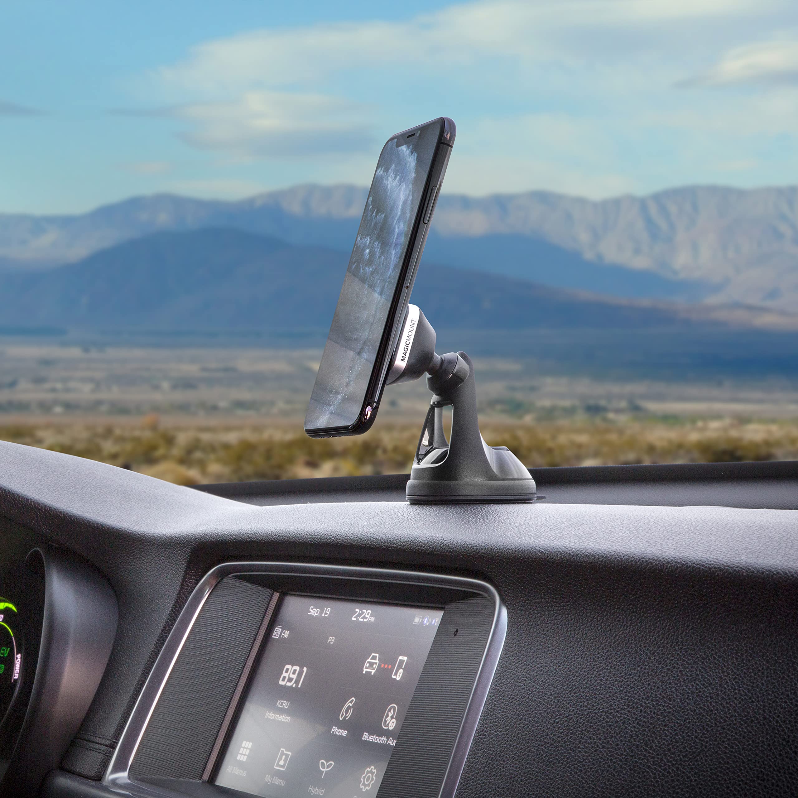 Scosche Mm2Vp2Wdsr Xc0 Magicmount Pro Universal Magnetic Phone/Gps Suction Cup And Freeflow Vent Mount For The Car