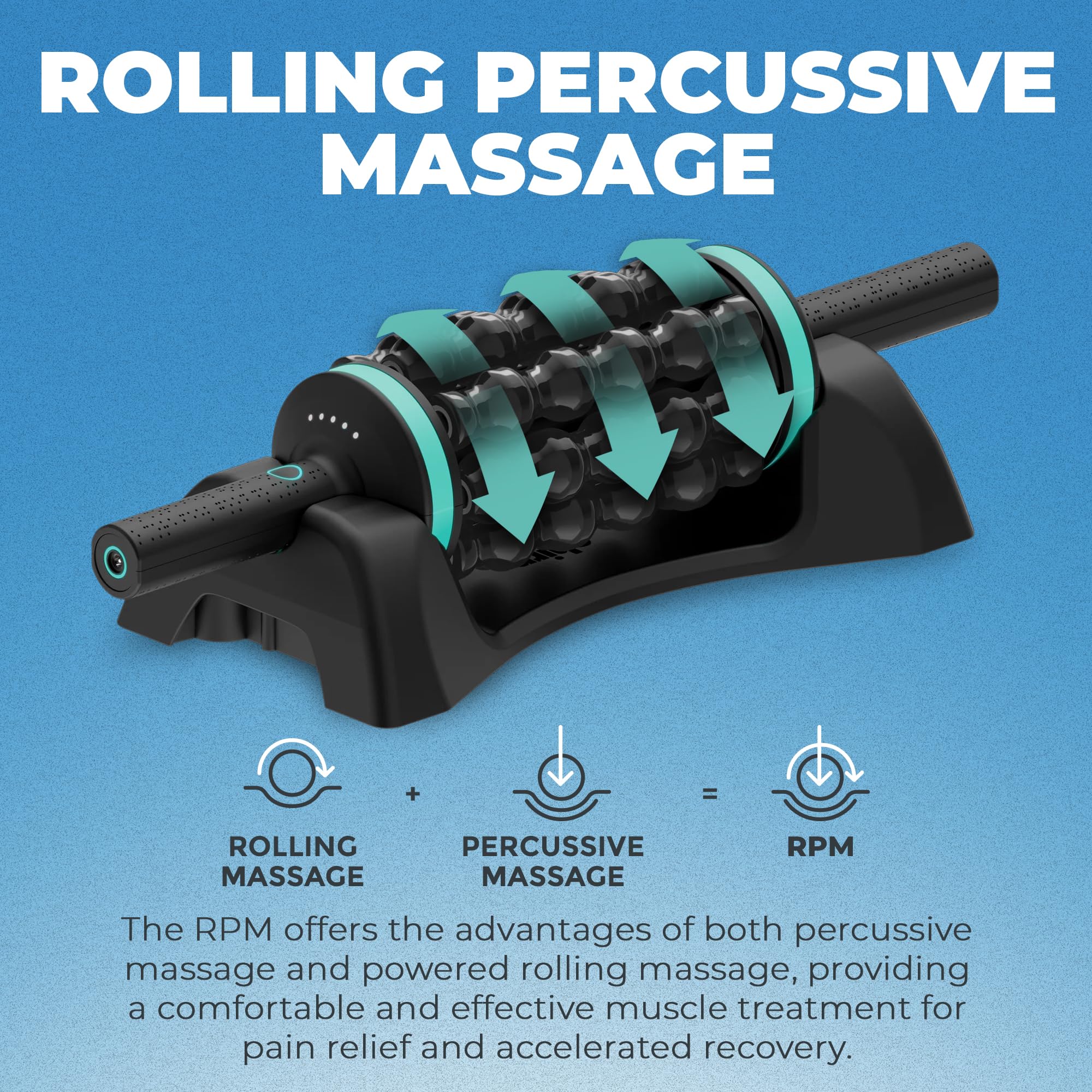 Chirp Rpm Rolling Percussive Massager, Percussive Therapy, Whole Body Relief, Deep Tissue And Muscle Recovery, Percussion Massag