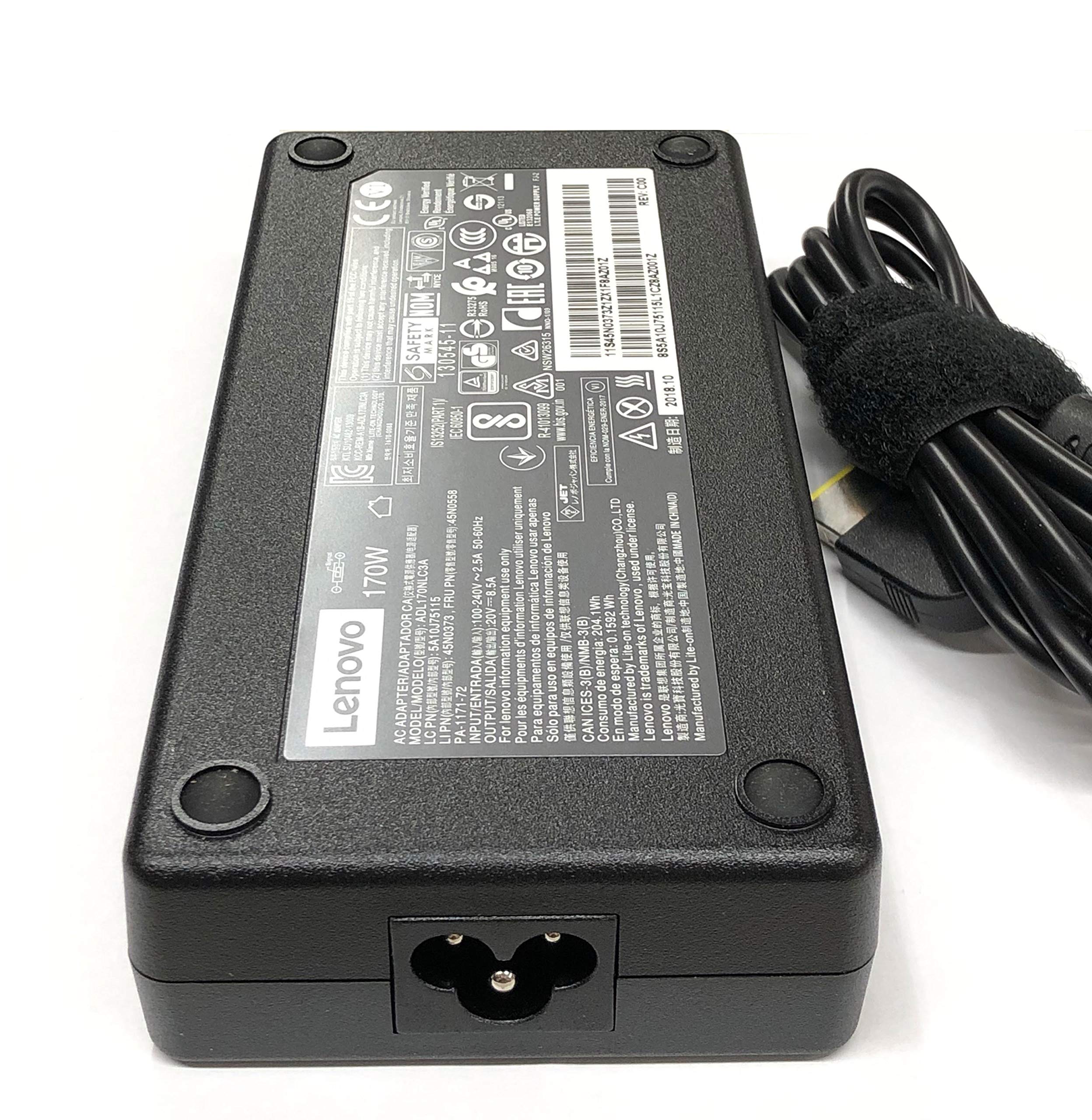 Lenovo 170W Replacement Slim Ac Adapter For: Lenovo Thinkpad W540 W550S Thinkpad E440 E450 E555 S431 T540P X240 X250 Yoga 15 (S5
