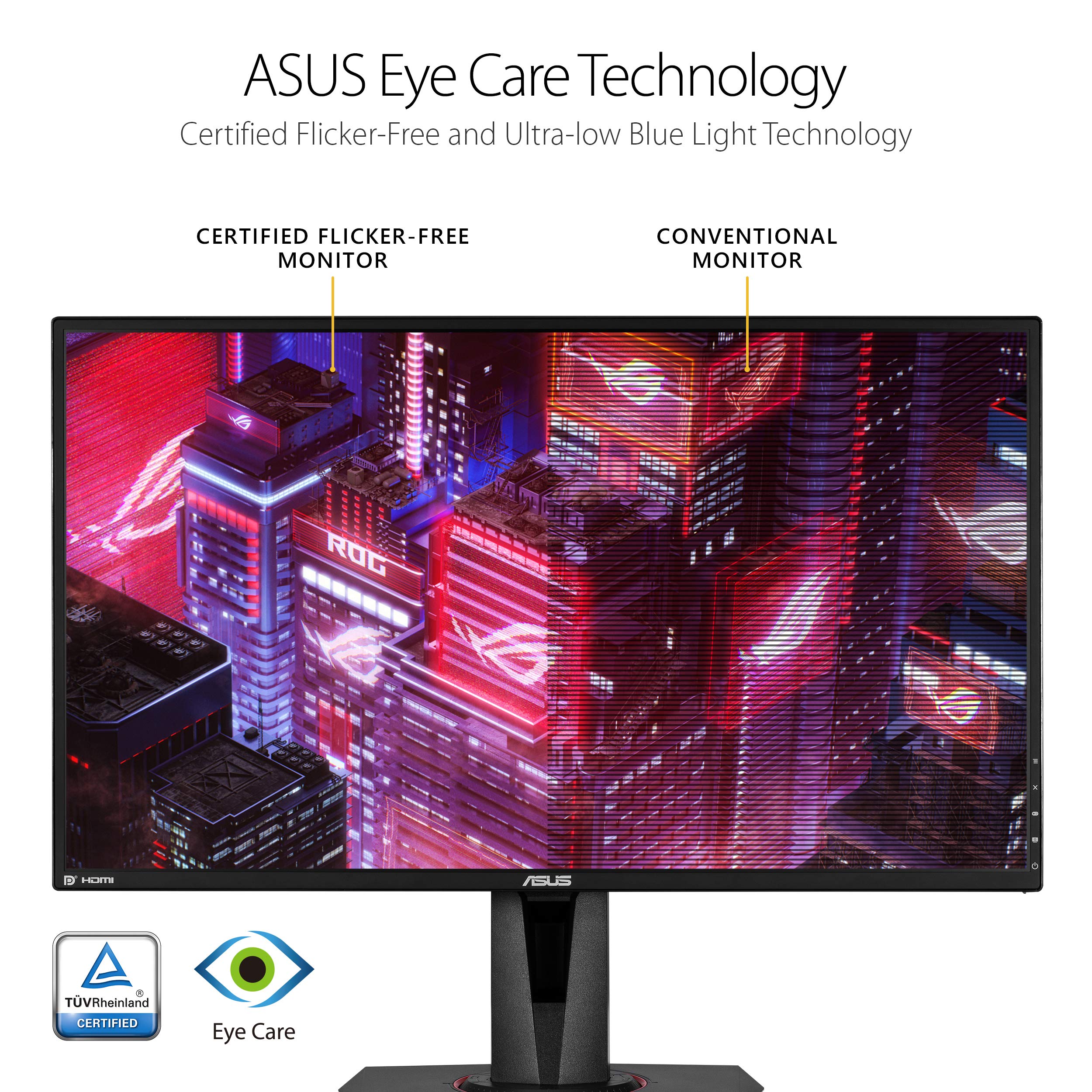 Asus Tuf Gaming 27'' 2K Hdr Gaming Monitor (Vg27Aq)   Wqhd (2560 X 1440), 165Hz (Supports 144Hz), 1Ms, Extreme Low Motion Blur,