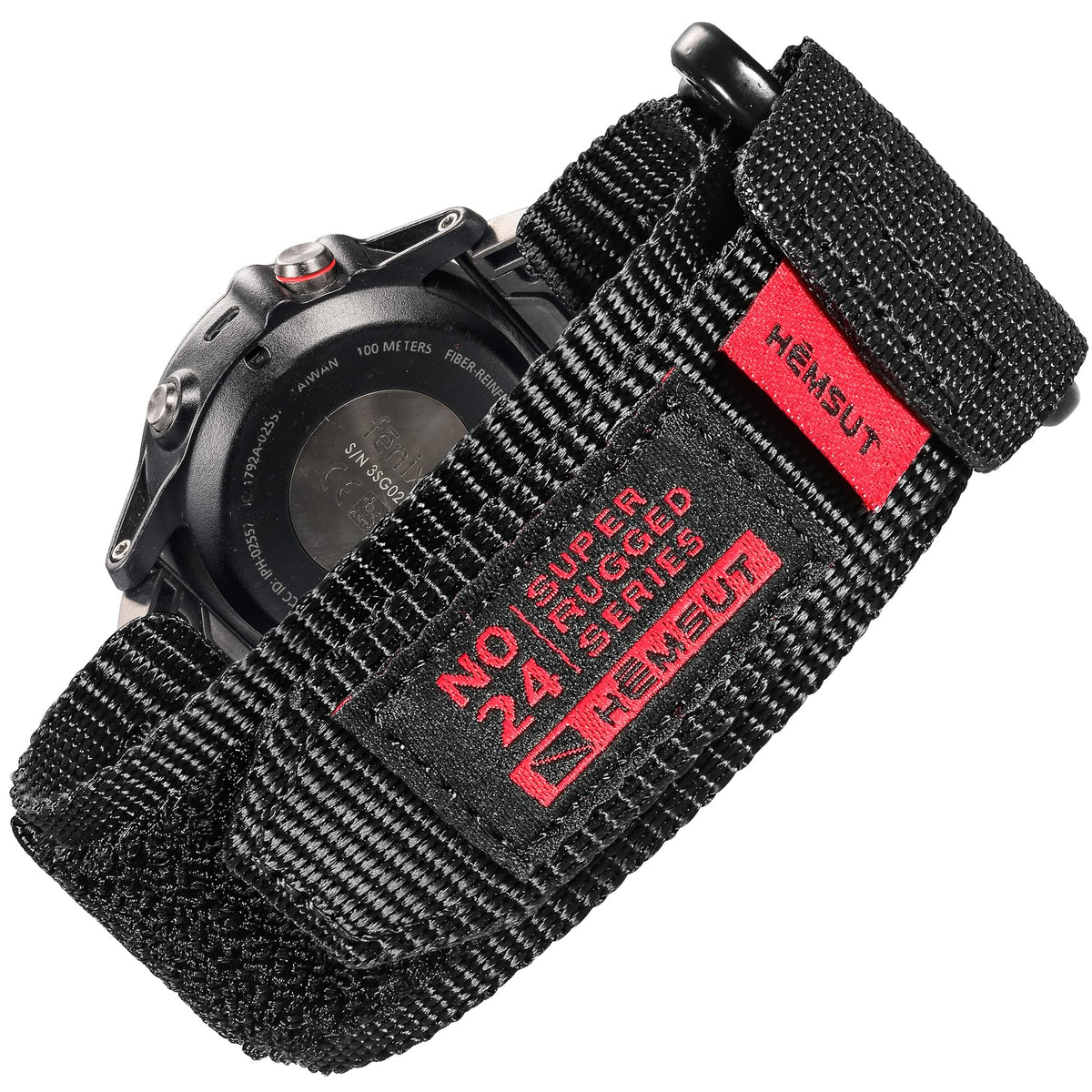 Compatible With Garmin Watch Band, Super Rugged Extral Long Nylon Sports Strap With Woven Loop Design For Fenix/Forerunner/Vivoactive/Approach/Marq/Quatix/D2 Series, Tough Replacement Band For Men Women