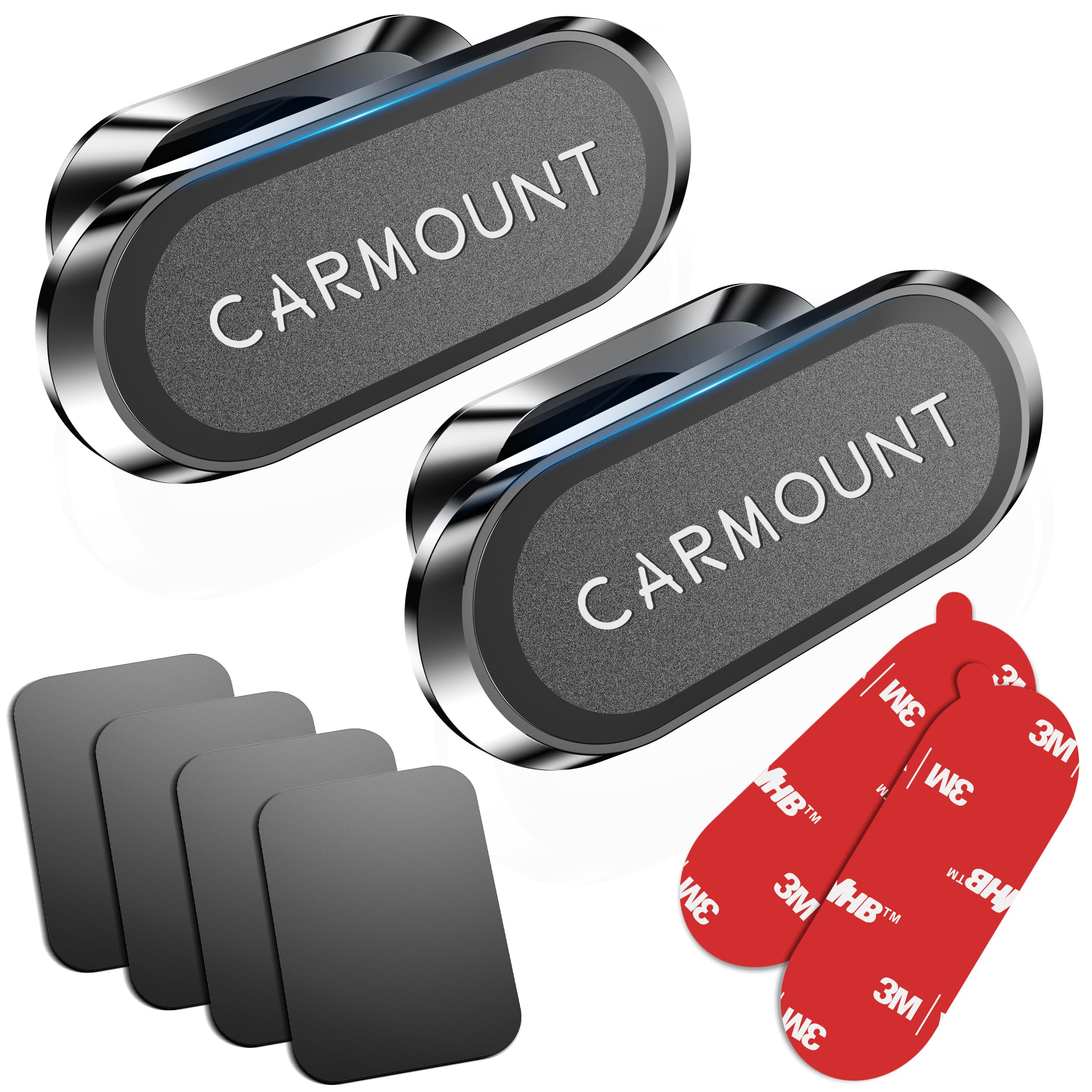?2-Pack? Magnetic Phone Holder For Car?Super Magnets?Carmount 2.0 Magnetic Phone Mount?360Rotation?Universal Dashboard Cell Phon