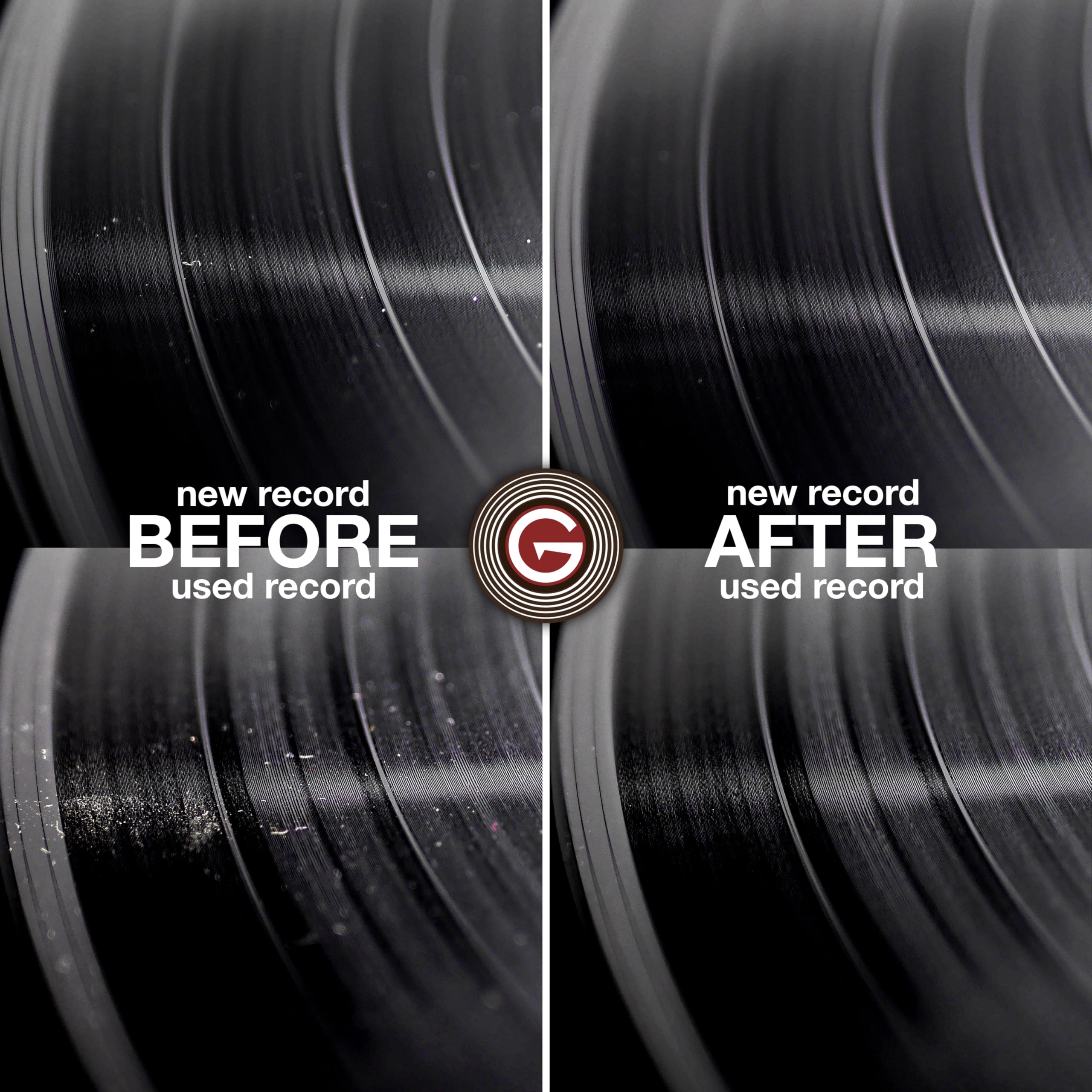 Groovewasher Record & Stylus Care System - Record Cleaning Fluid & Large Scratch-Free Cleaning Pad With Delicate Stylus Brush &