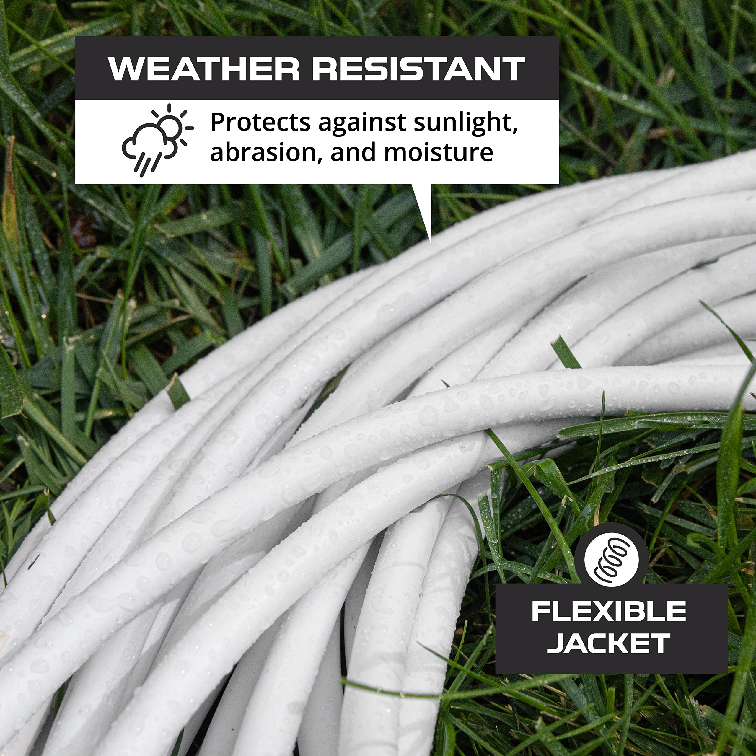 Iron Forge Cable 6 Ft White Extension Cord   16/3 Durable Electrical Cable