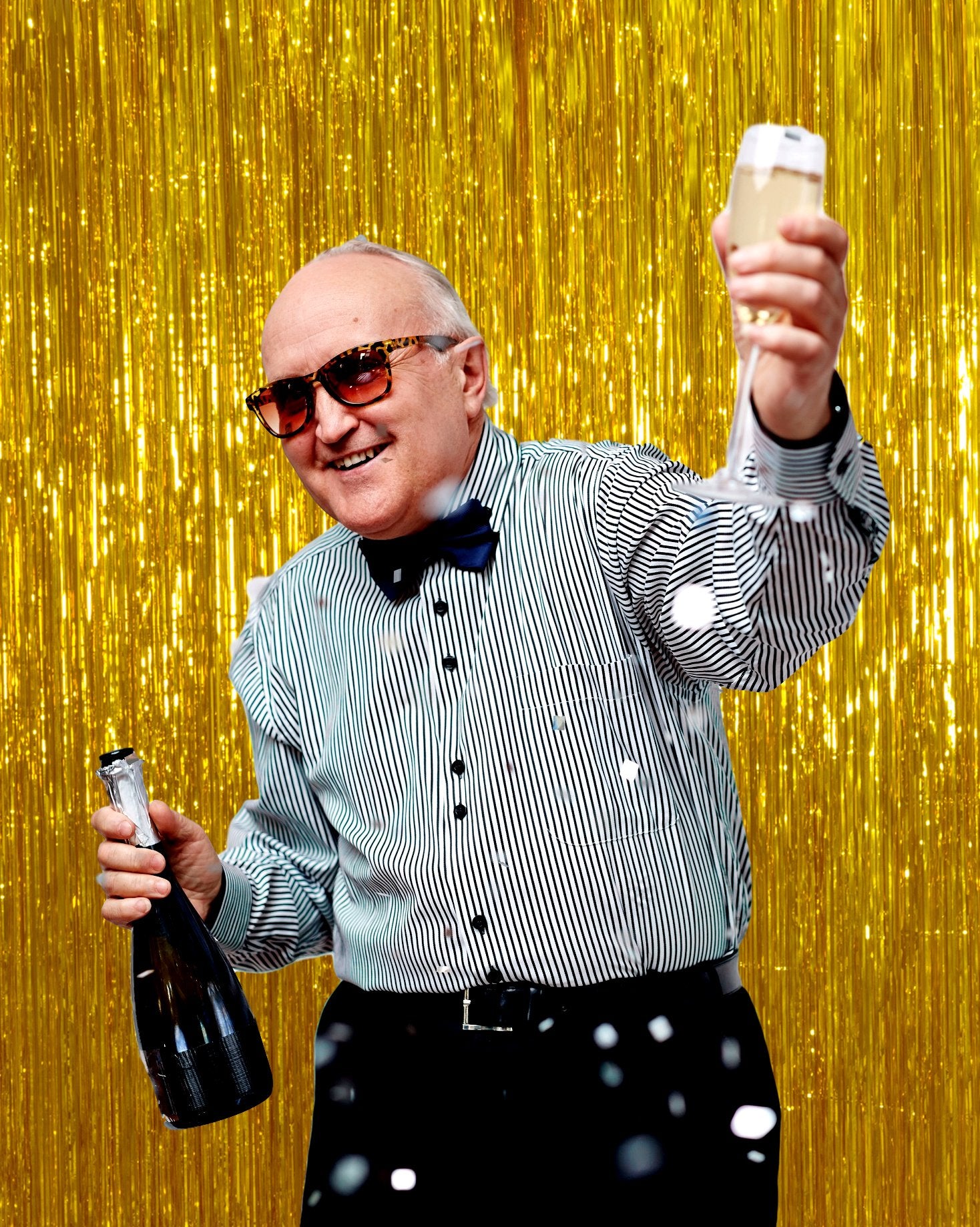 Golden Metallic Fringe Tinsel Curtains Foil Shiny Gold 2 Pack Photo Booth Props 3 Ft X 8 Ft New Years Eve Photo Backdrop Christm