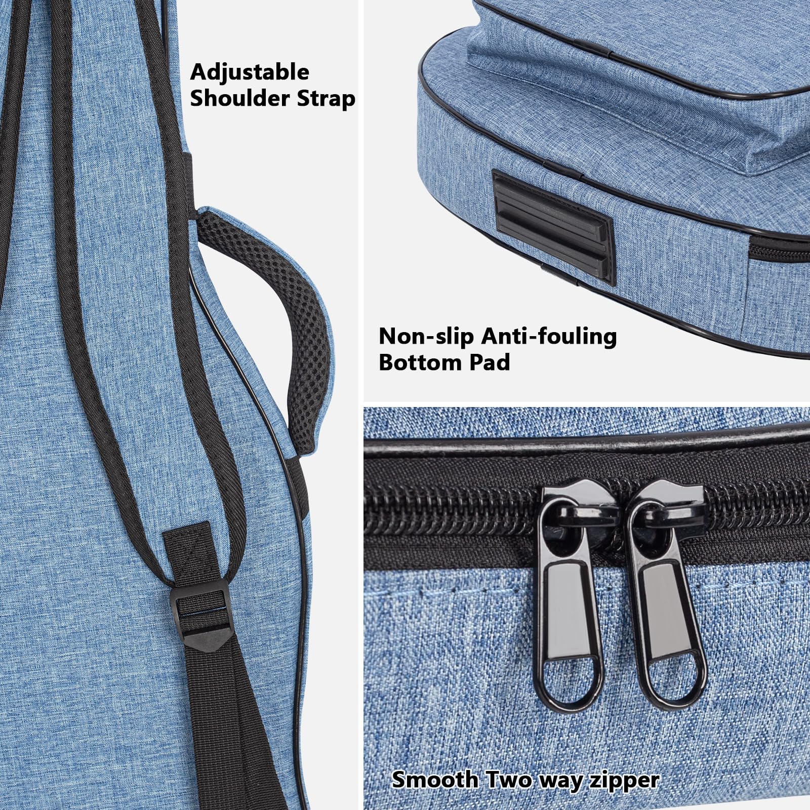 0.4In Thick Padding Backpack Soft Electric Guitar Gig Bag Padded Guitar Case Adjustable Shoulder Strap Gig Bag With Back Hanger