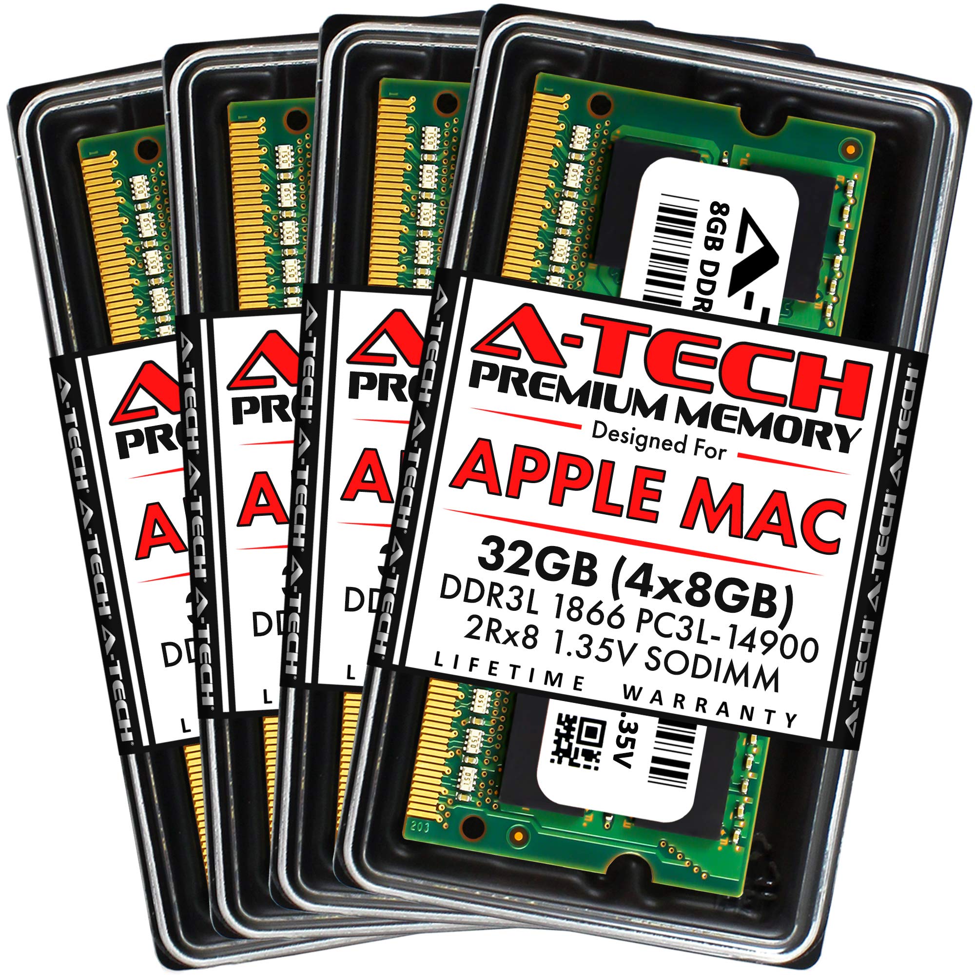 A Tech 32Gb (4X8Gb) Ram For Apple Imac Late 2015 27 Inch Retina 5K | Ddr3L 1866Mhz / 1867Mhz Pc3L 14900 1.35V 204 Pin Sodimm Mem