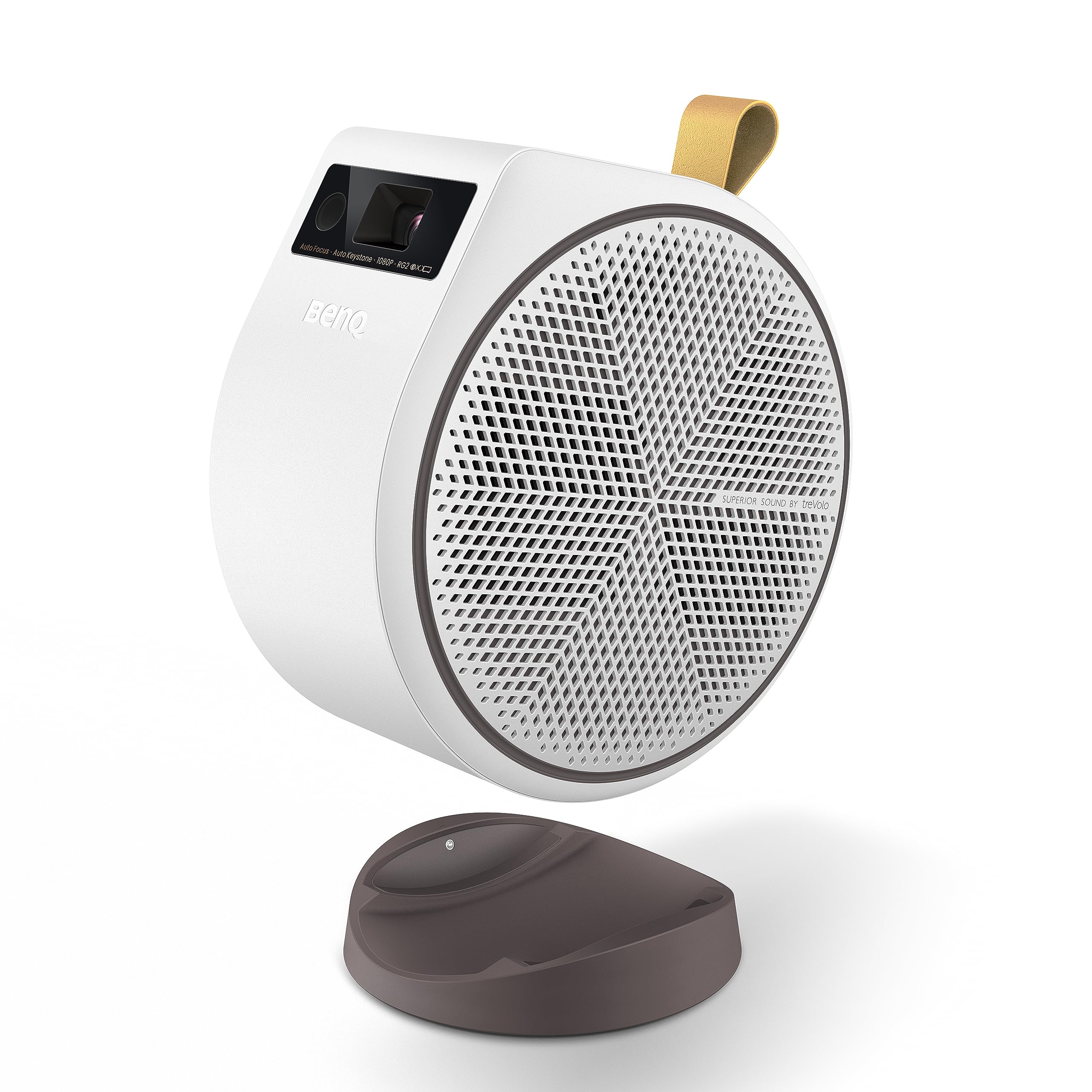 BenQ GV31 | 1080p LED Portable Ceiling Projector | Rotating Angle Projection | 16W 270 Bass Wireless Speaker | Android TV with N