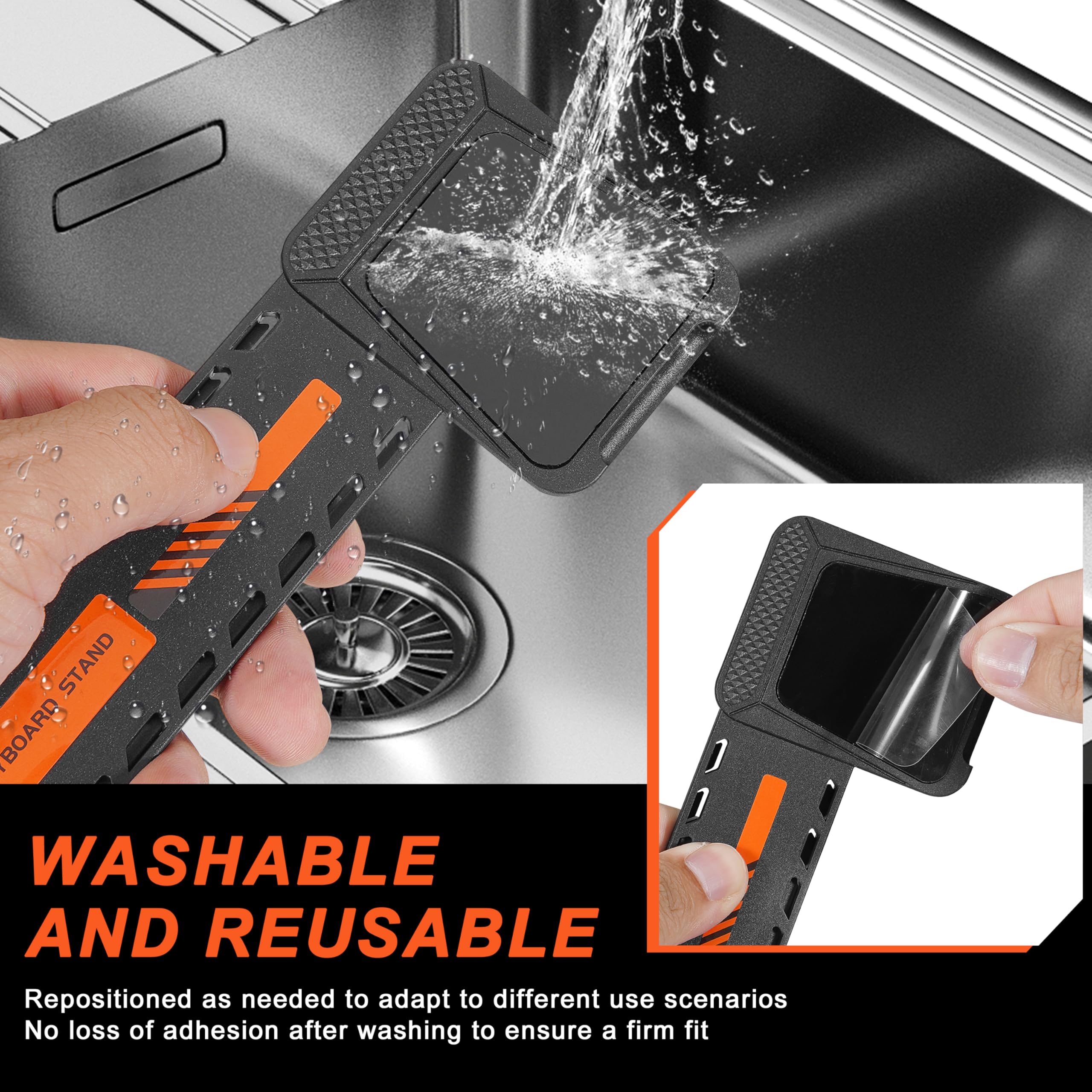 Mekass Computer Keyboard Stand For Desktop, Adjustable Keyboard Riser, Extendable Holder, Non Slip, Ergonomic Office Desk Access