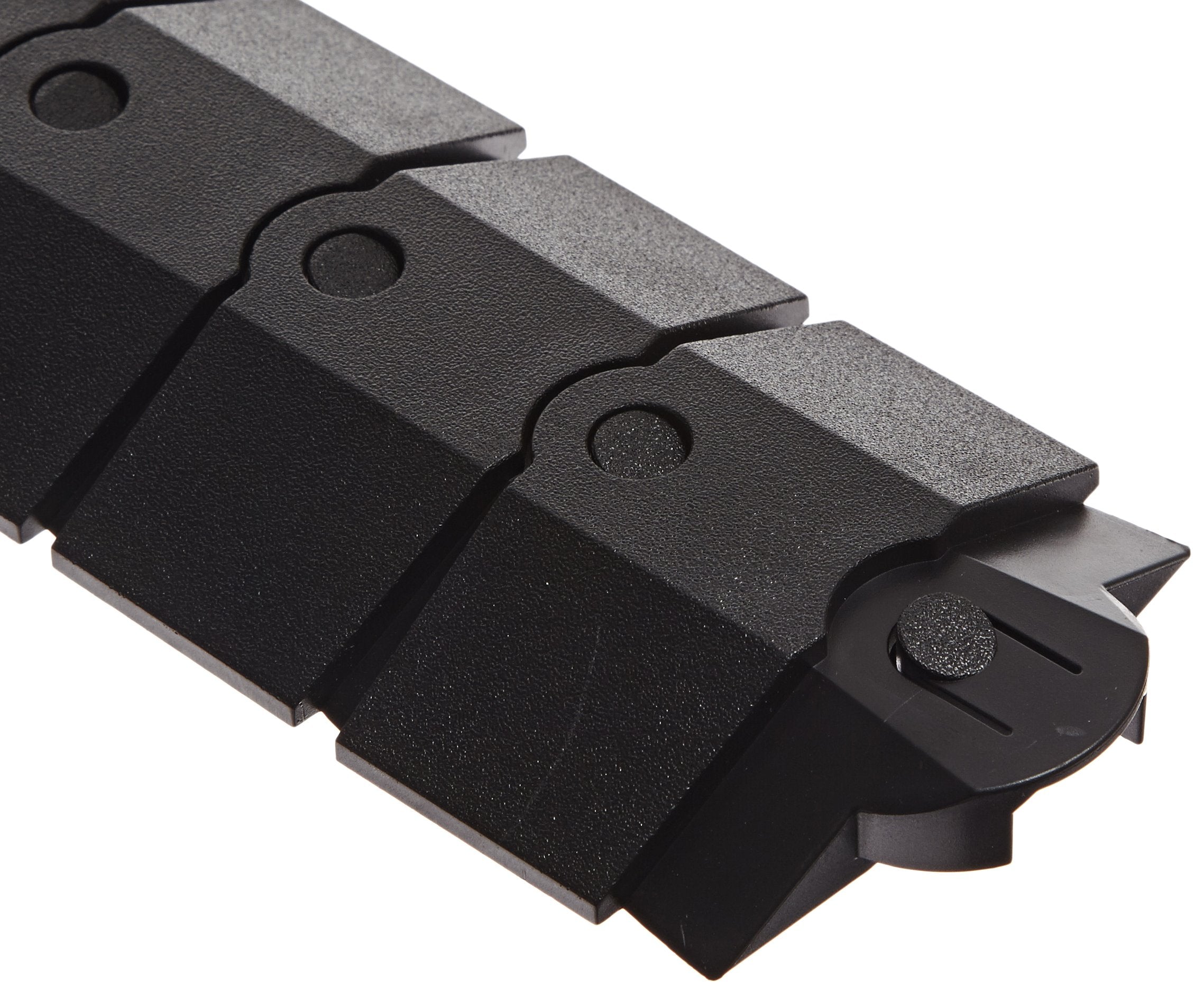 Ultratech 1802 Ultra Sidewinder Cable Protection System With Endcaps, 40 Length X 3 Width X 3/4 Height, Black, Small