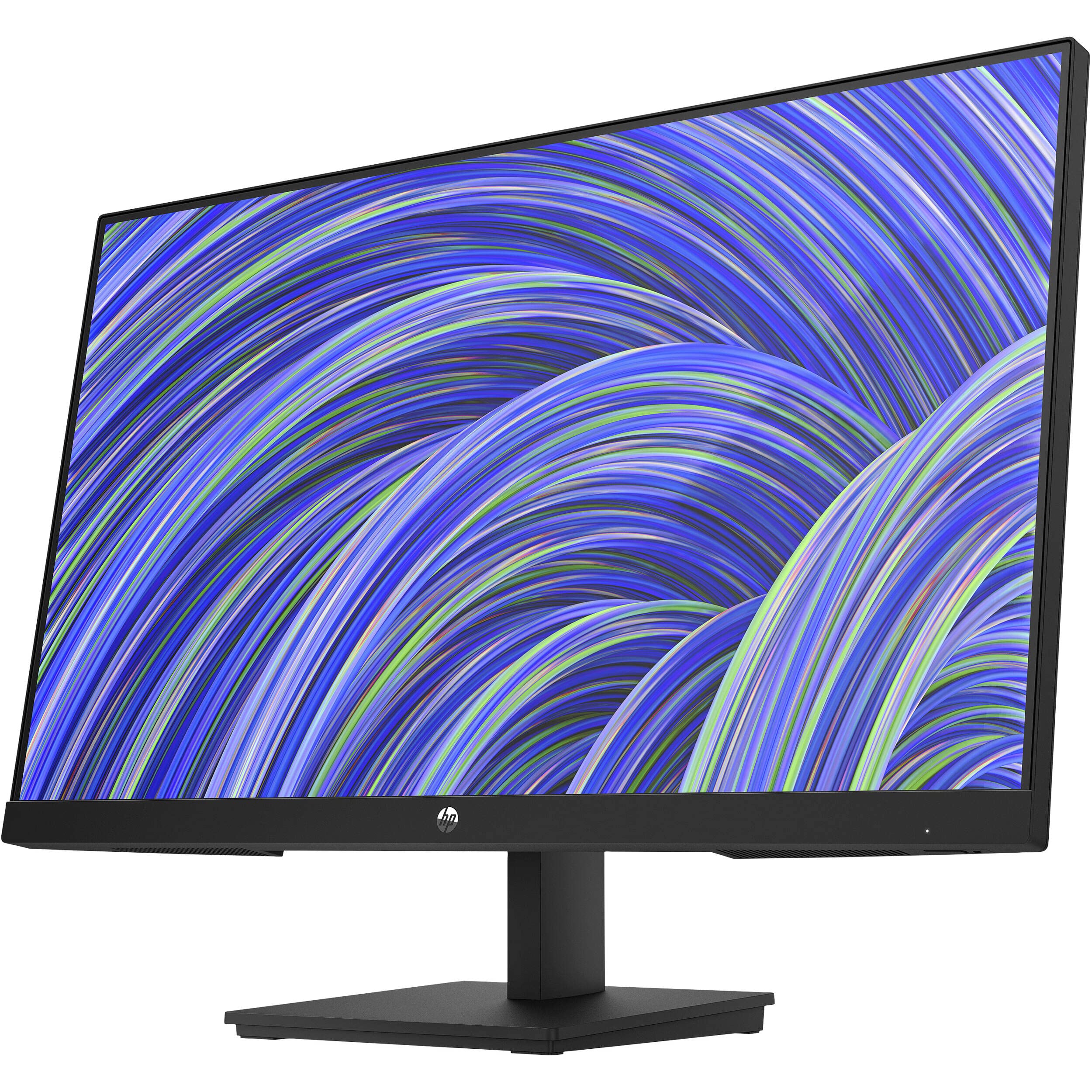 Hp V24I 24'' 1080P Computer Monitor Bundle With Docztorm Dock, 24'' Ips Full Hd (1920 X 1080) 75Hz Anti Glare Display, Amd Frees
