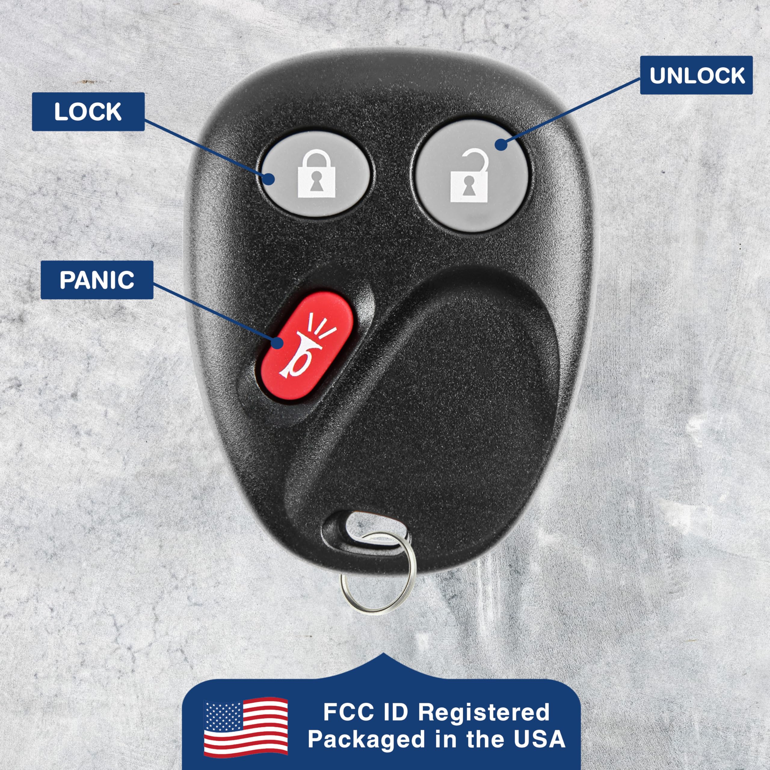 Keylessoption Keyless Entry Remote Control Car Key Fob Replacement For Lhj011