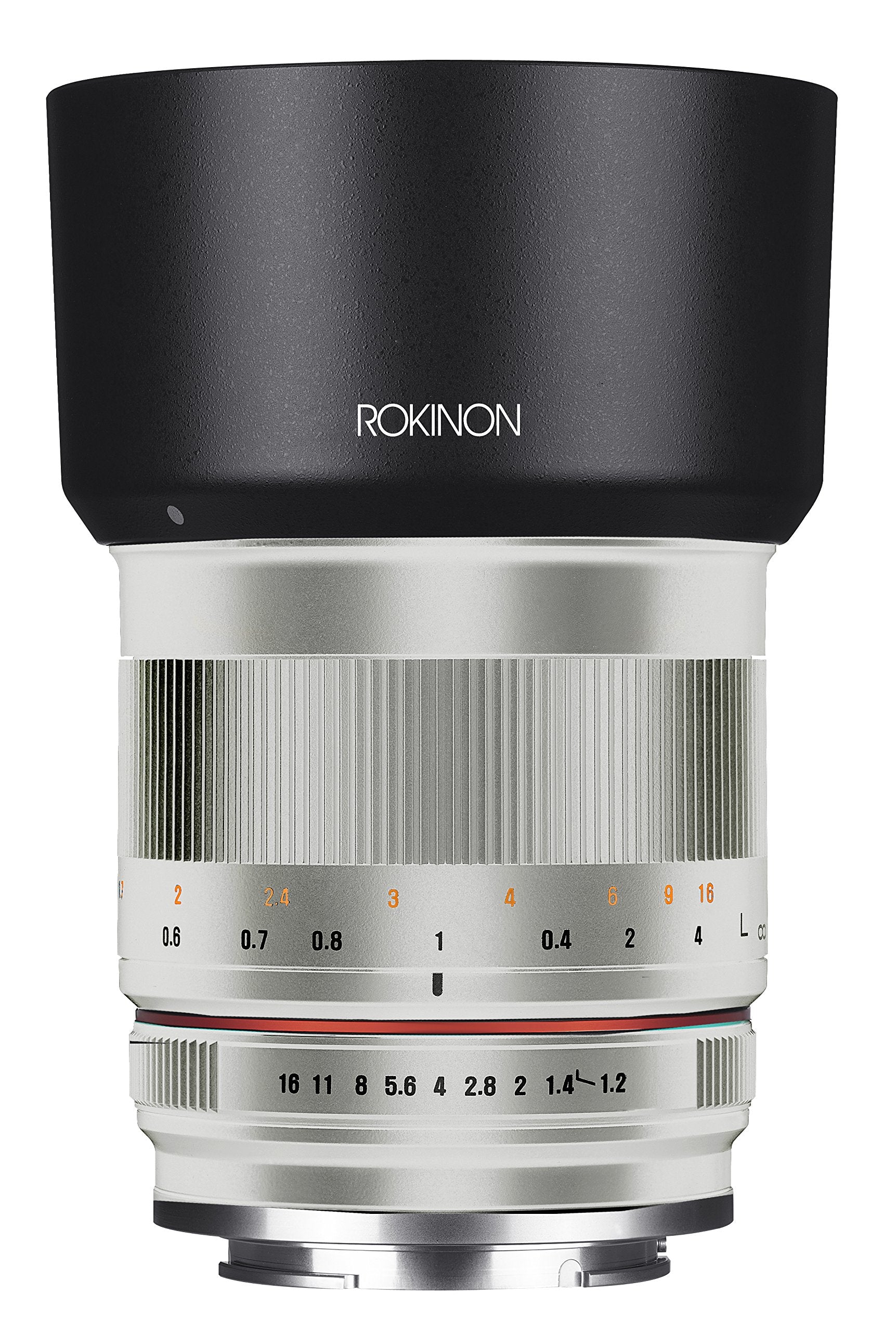 Rokinon RK50M-FX-SIL 50mm F1.2 AS UMC High Speed Lens for Fuji (Silver)