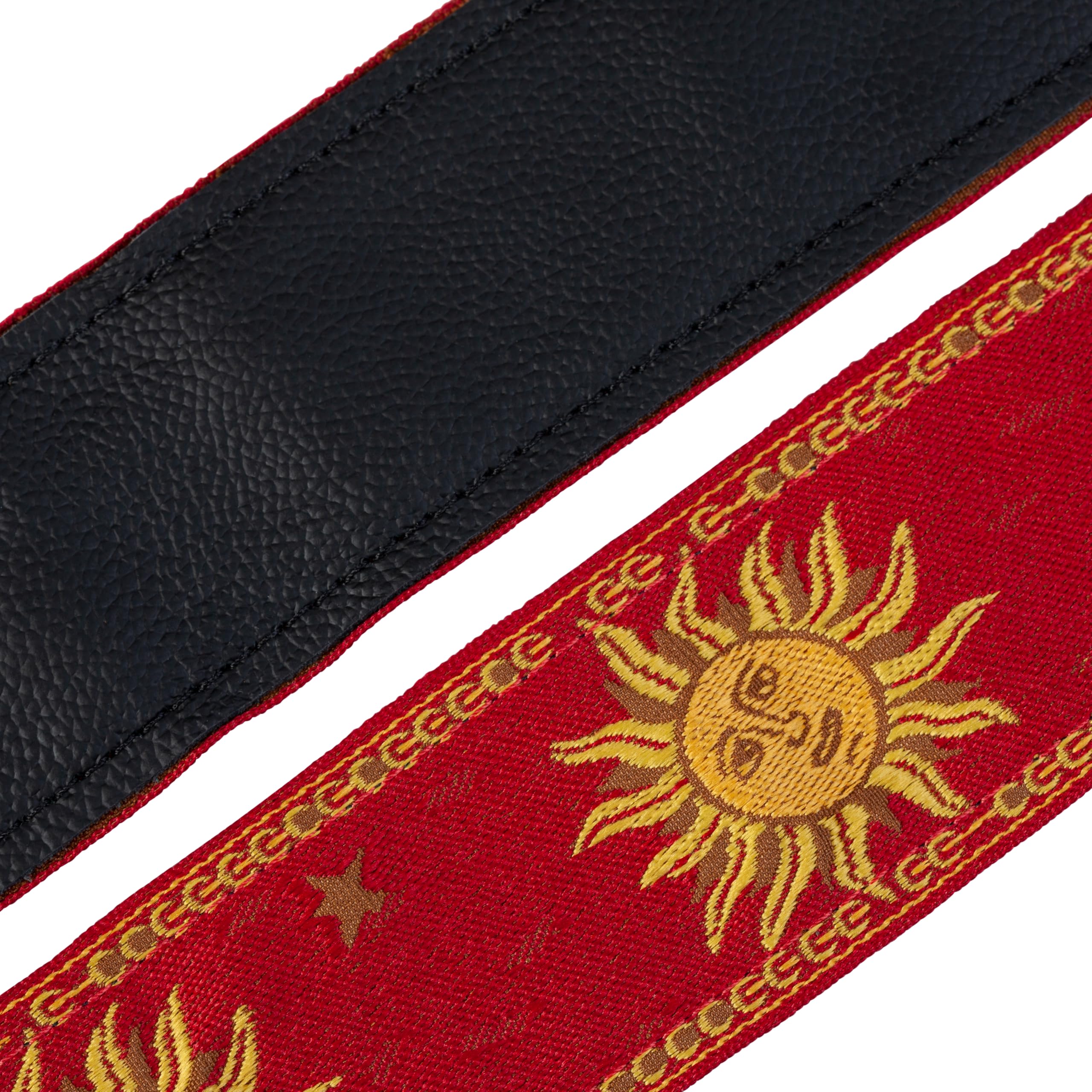 Levy'S Leathers Guitar Strap (Mpjg Sun Red)