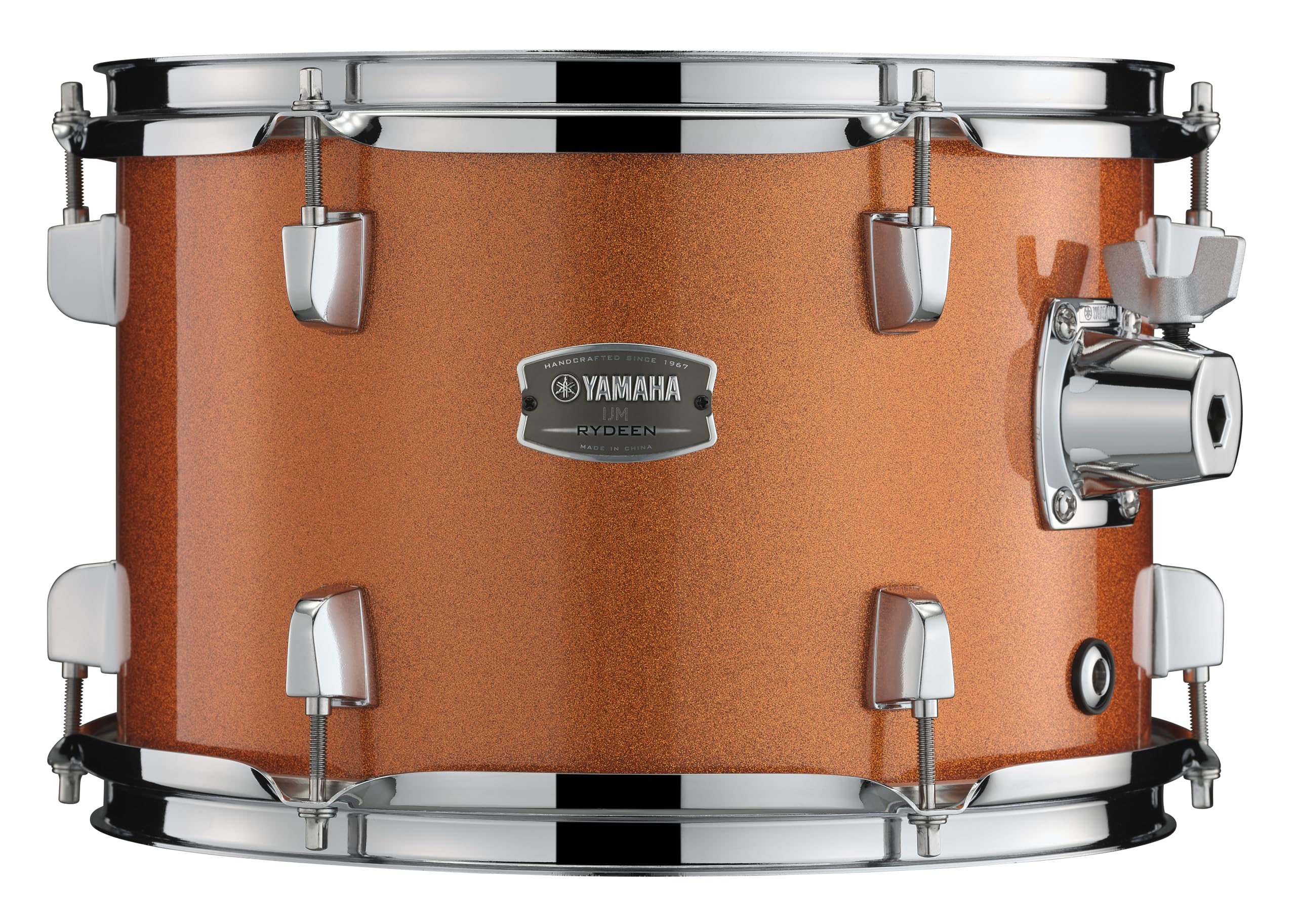 Yamaha Rydeen 5-Piece Drum Set With 22 Bass Drum, Floor Tom, 2 Toms With Ball Clamp And Wood Snare Drum, Orange Glitter