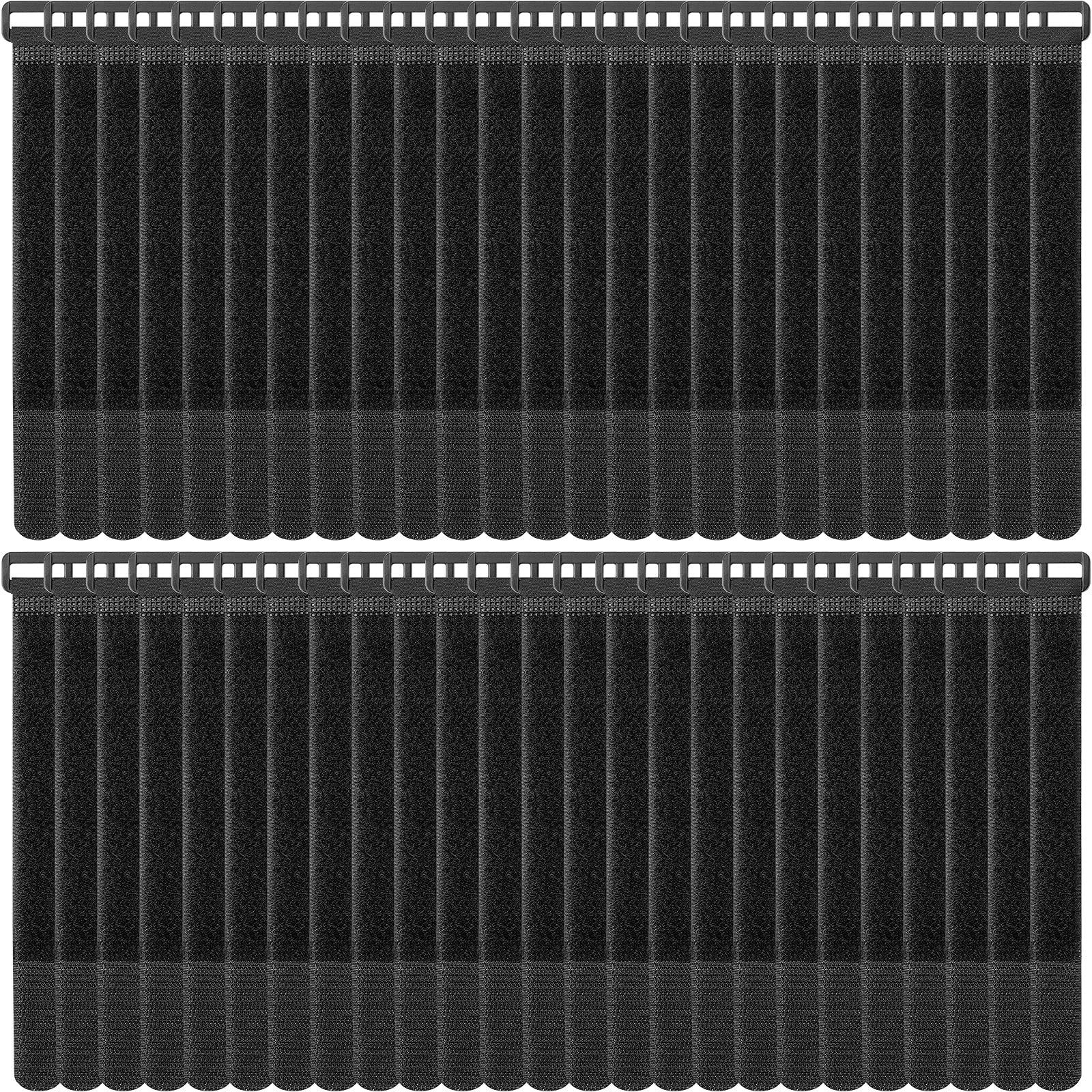 Pasow Adjustable Cable Ties Organizer Fastener With Plastic Buckle (12Inch Pack Of 50)