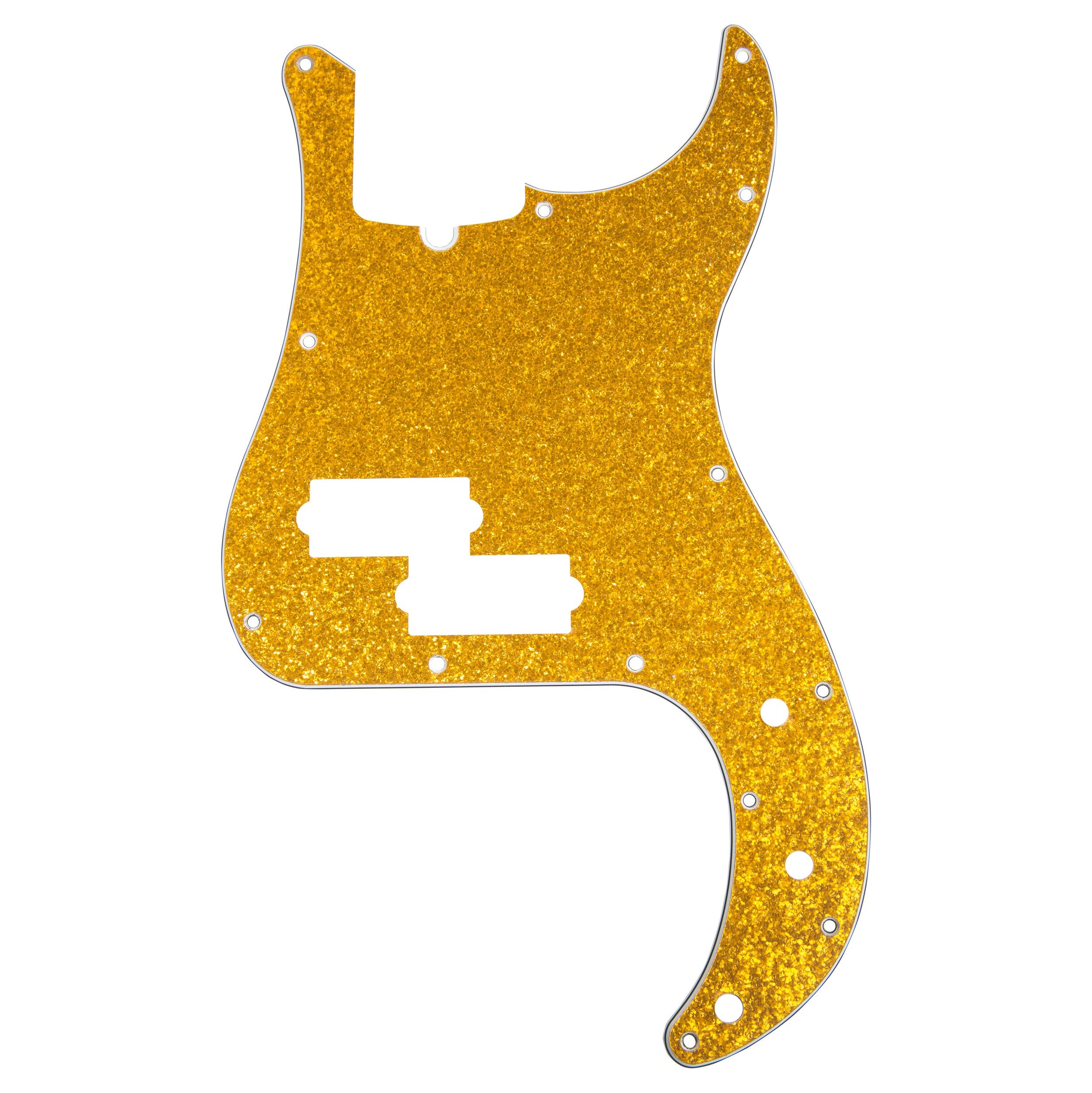 Dandrea Precision Bass Pickguards For Electric Guitar, Gold Sparkle
