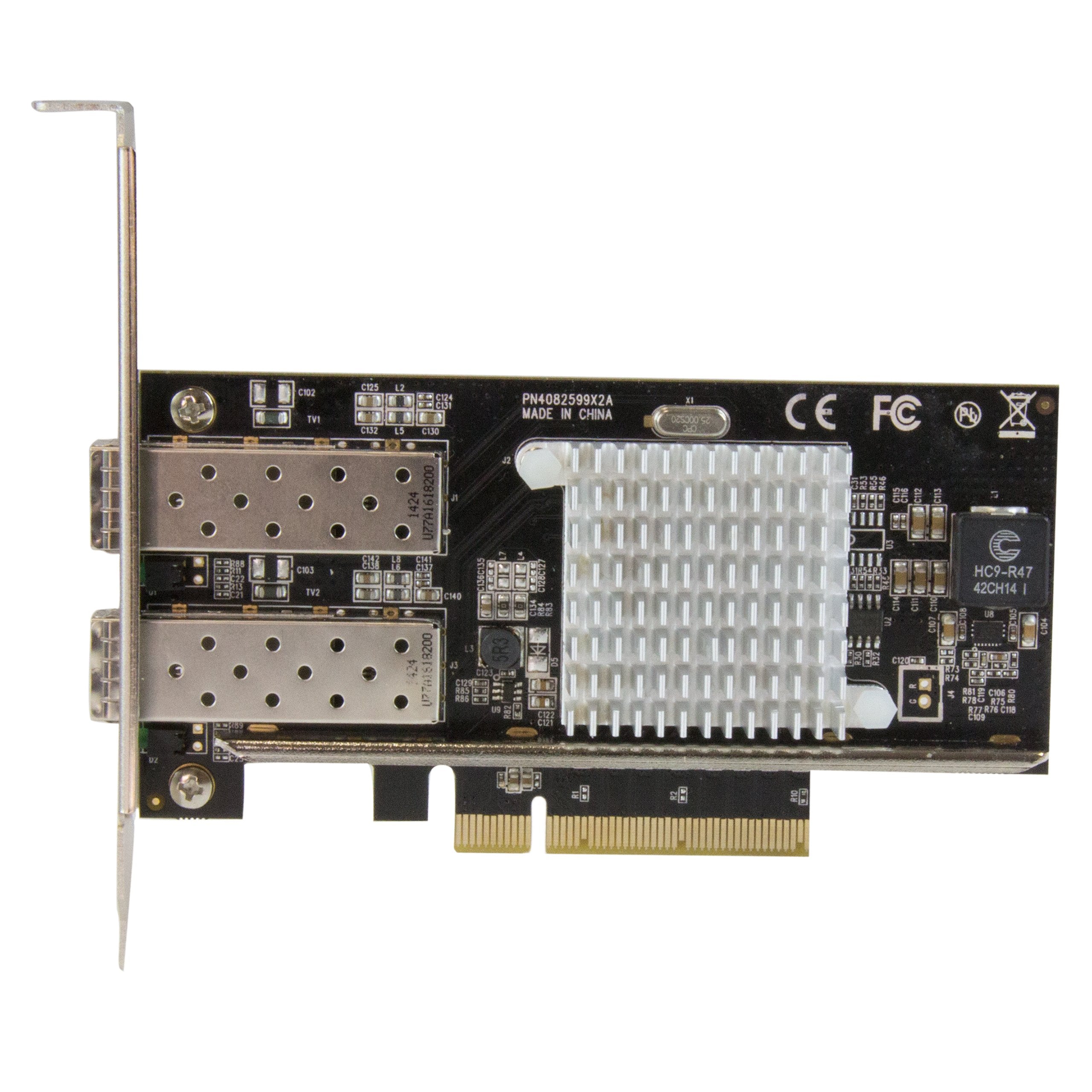 Startech.Com 10G Network Card   2X 10G Open Sfp+ Multimode Lc Fiber Connector   Intel 82599 Chip   Gigabit Ethernet Card (Pex200
