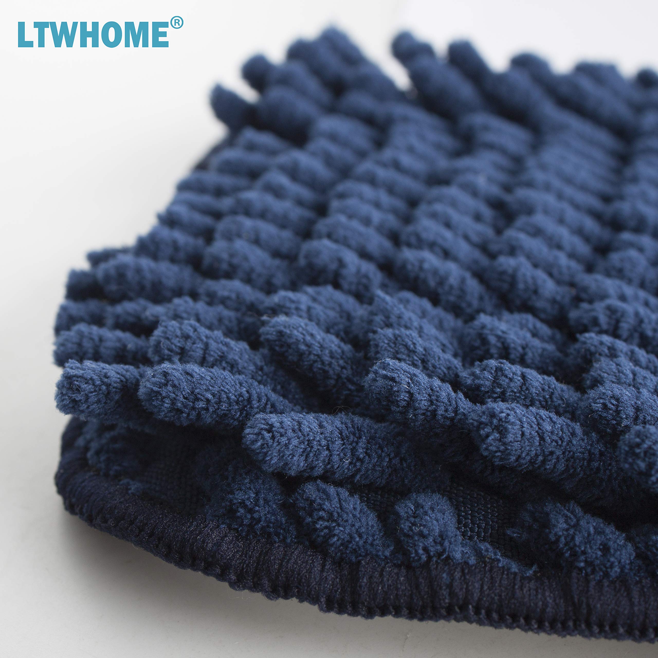 Ltwhome 18 Inch Washable Chenille Microfiber Coral Flat Mop Pad Refills(Pack Of 6)