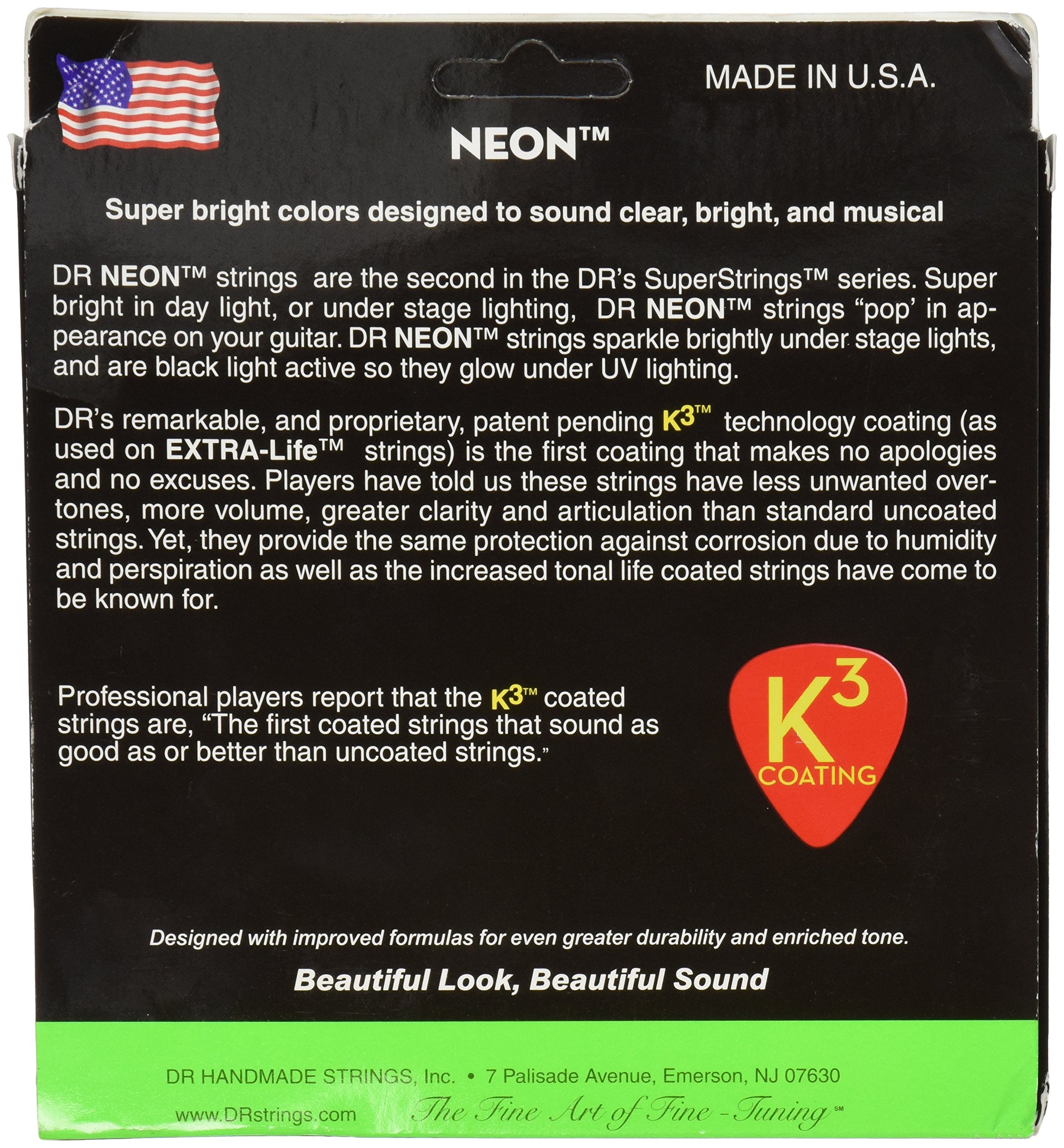 Dr Strings Hi Def Neon Bass Guitar Strings (Ngb6 30)
