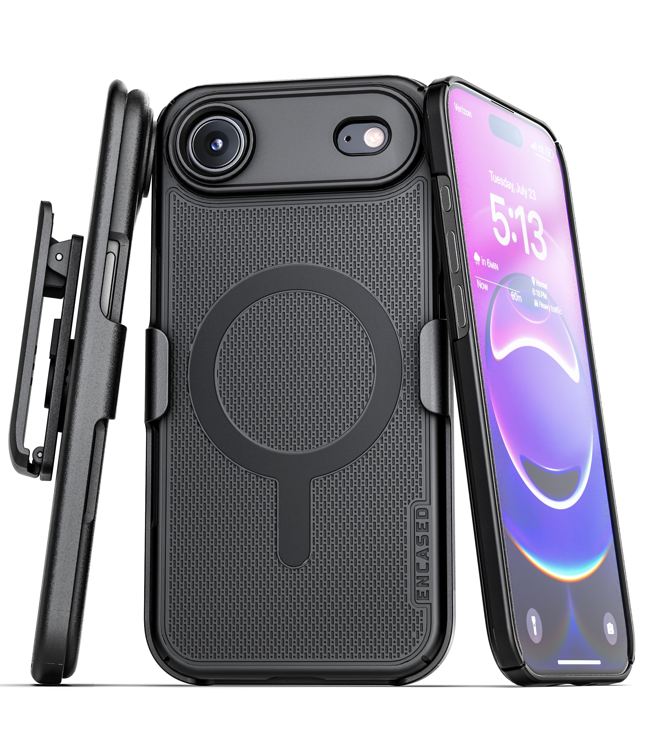 Encased Belt Clip Holster Case for iPhone Air - Compatible with MagSafe (Magnetic Slimline Series)