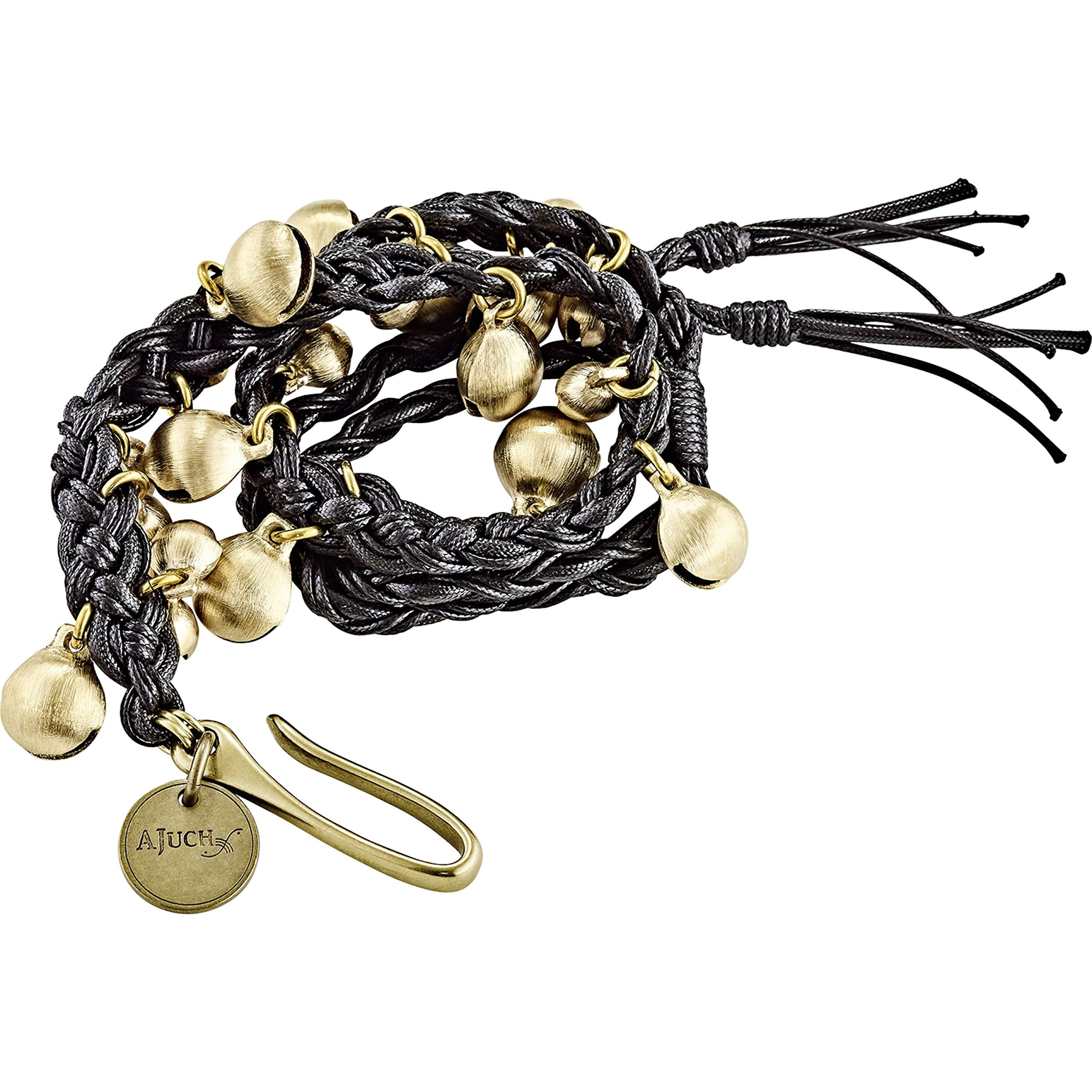 Meinl Percussion Ajuch Brass Bells, Medium Size for MidRange Pitch  Hand Tied Rope  Place on Any Hihat or Cymbal Stand for Li