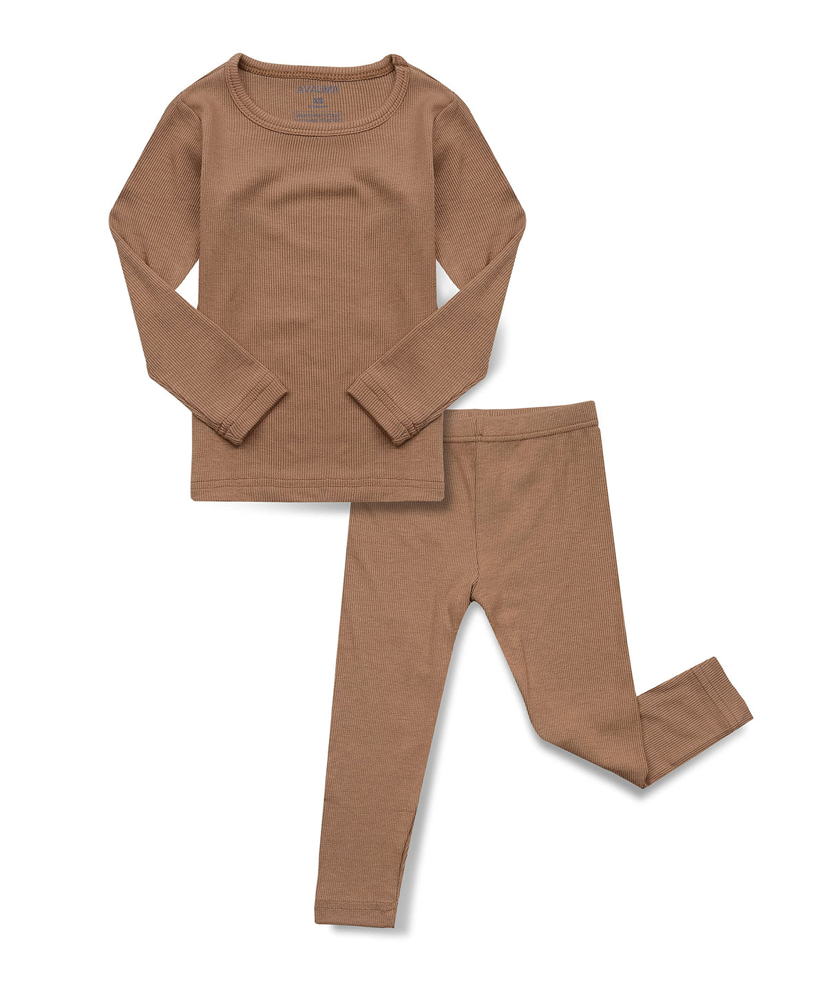 Avauma Baby Boys Girls Pajama Set Kids Toddler Snug Fit Ribbed Sleepwear Pjs For Daily Life Style (Xlcamel(L))