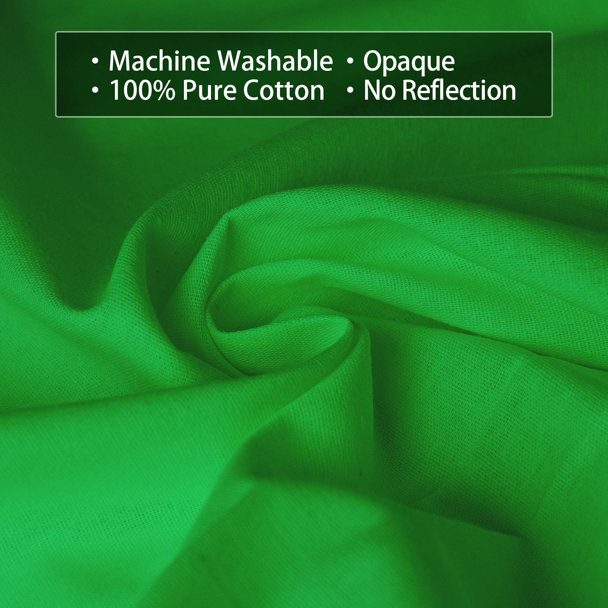 Emart Photo Video Studio 8.5 X 10Ft Green Screen Backdrop Stand Kit, Photography Background Support System With 10 X12Ft 100% Cotton Muslin Chromakey Curtain