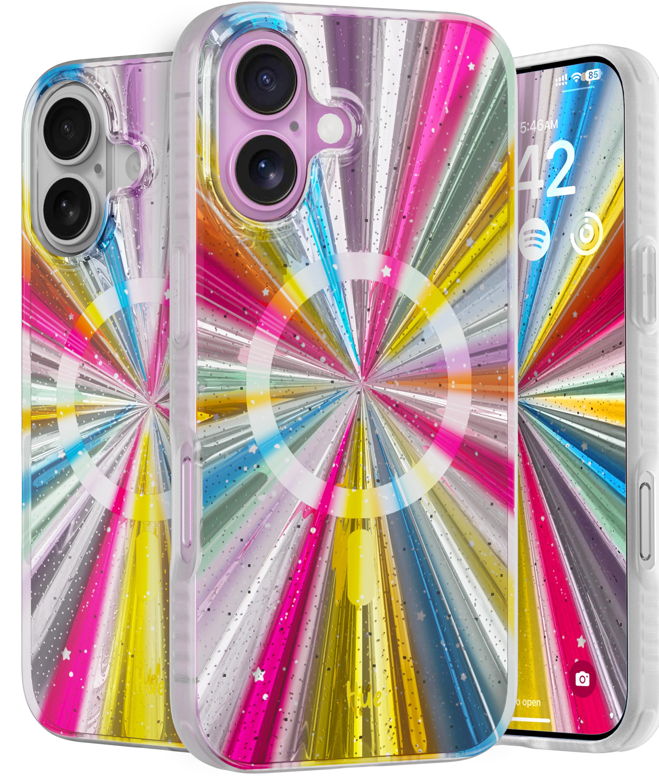 Lonli Hue   For Iphone 16 Plus Case [Compatible With Magsafe]   Cosmic Portal Phone Case   [360 Shock Absorbent Bumper]   Cute,