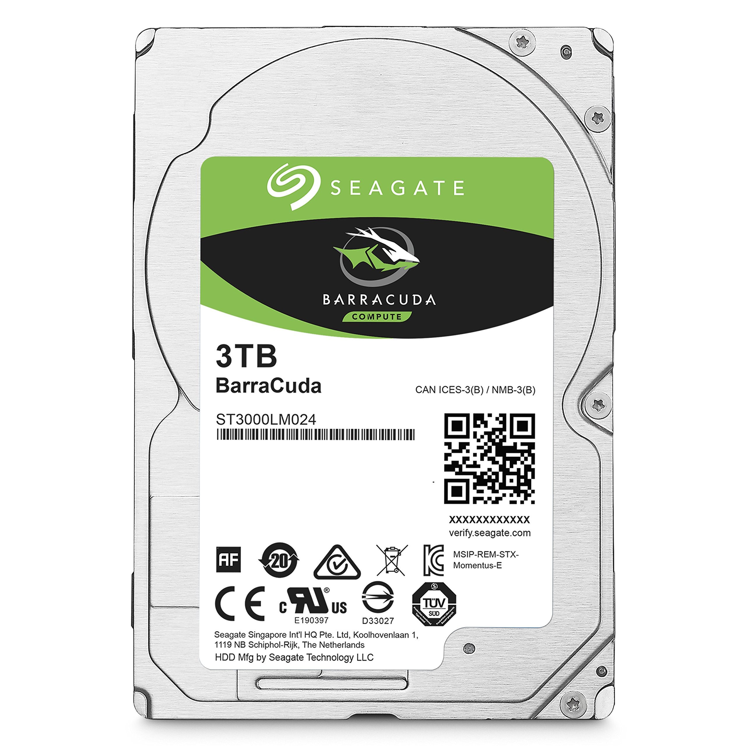 Seagate Barracuda 3Tb Internal Hard Drive Hdd   2.5 Inch Sata 6Gb/S 5400 Rpm 128 Mb Cache For Computer Desktop Pc (St3000Lm024)