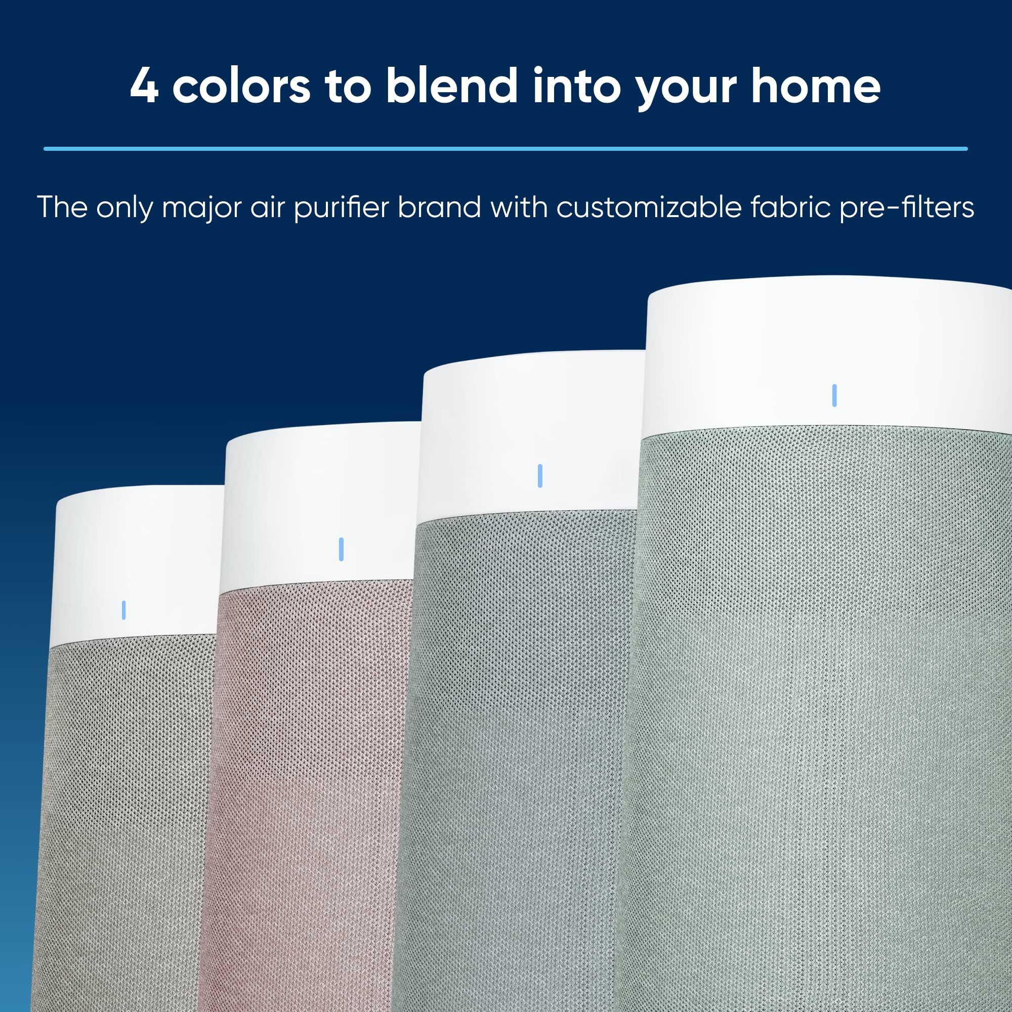 Blueair Genuine Pre Filter Blue Pure 311I+ Max Air Purifier, Washable Fabric, Moss Green