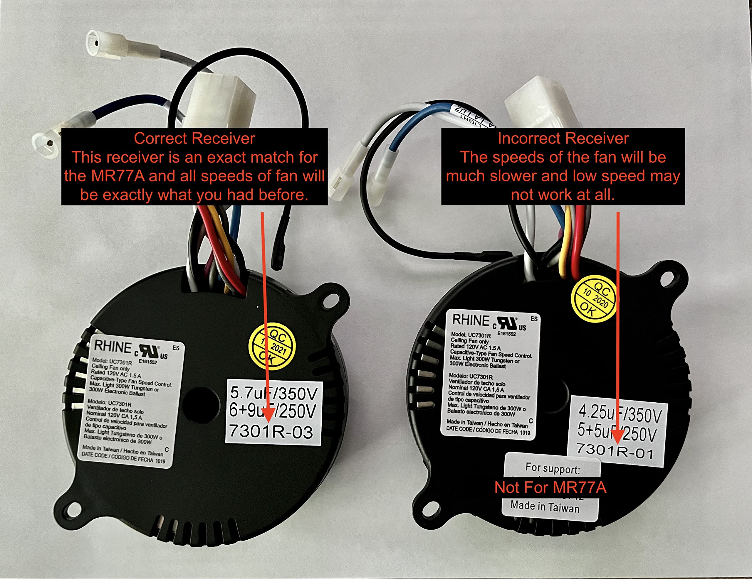 Replacement Mr77A Hampton Bay / Home Decorators Collection Ceiling Fan Kit By Mfp