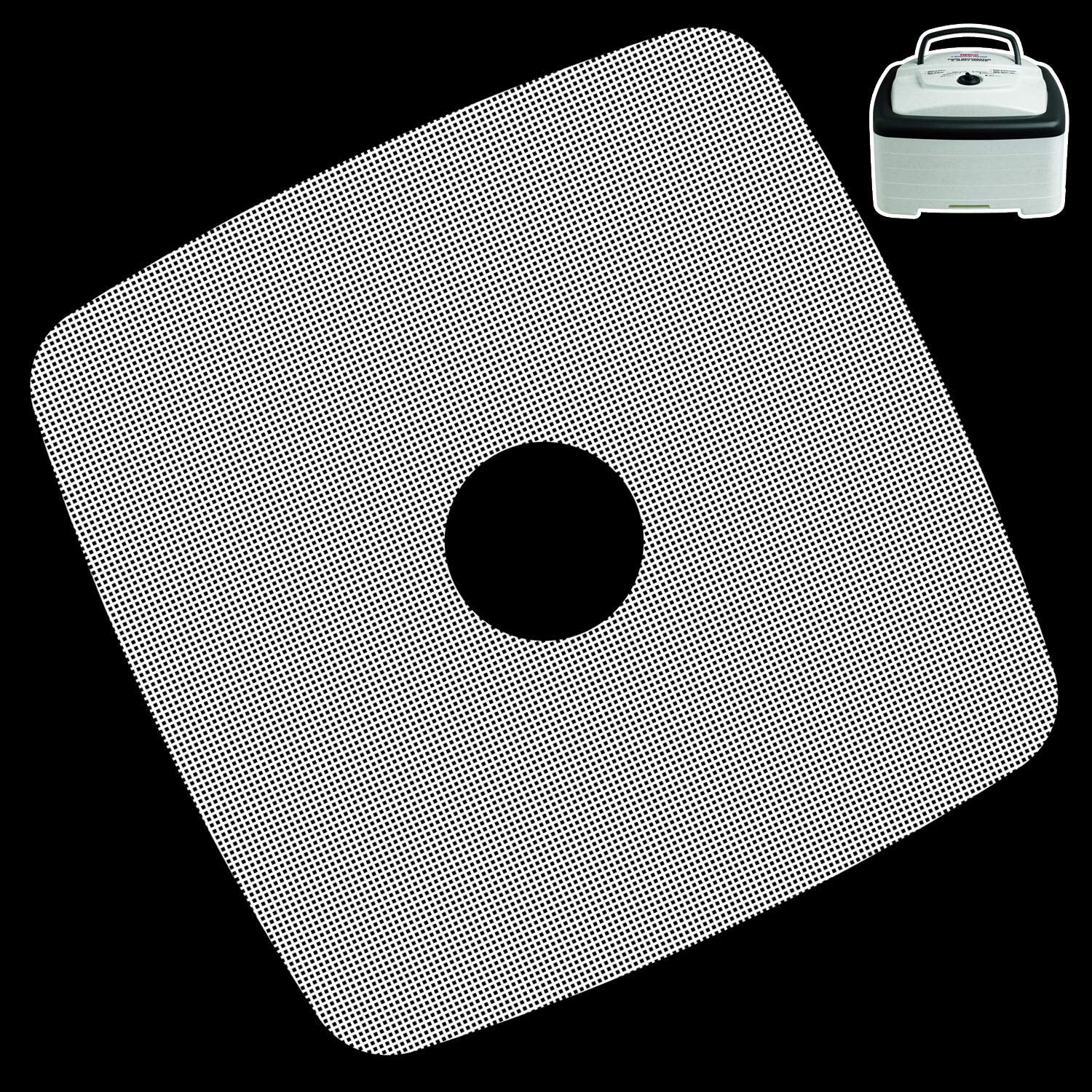 Gucuji Pack Of 5 Premium Non Stick Silicone Dehydrator Sheets Fruit Dryer Mesh For Nesco Fd 80 And Fd 80A