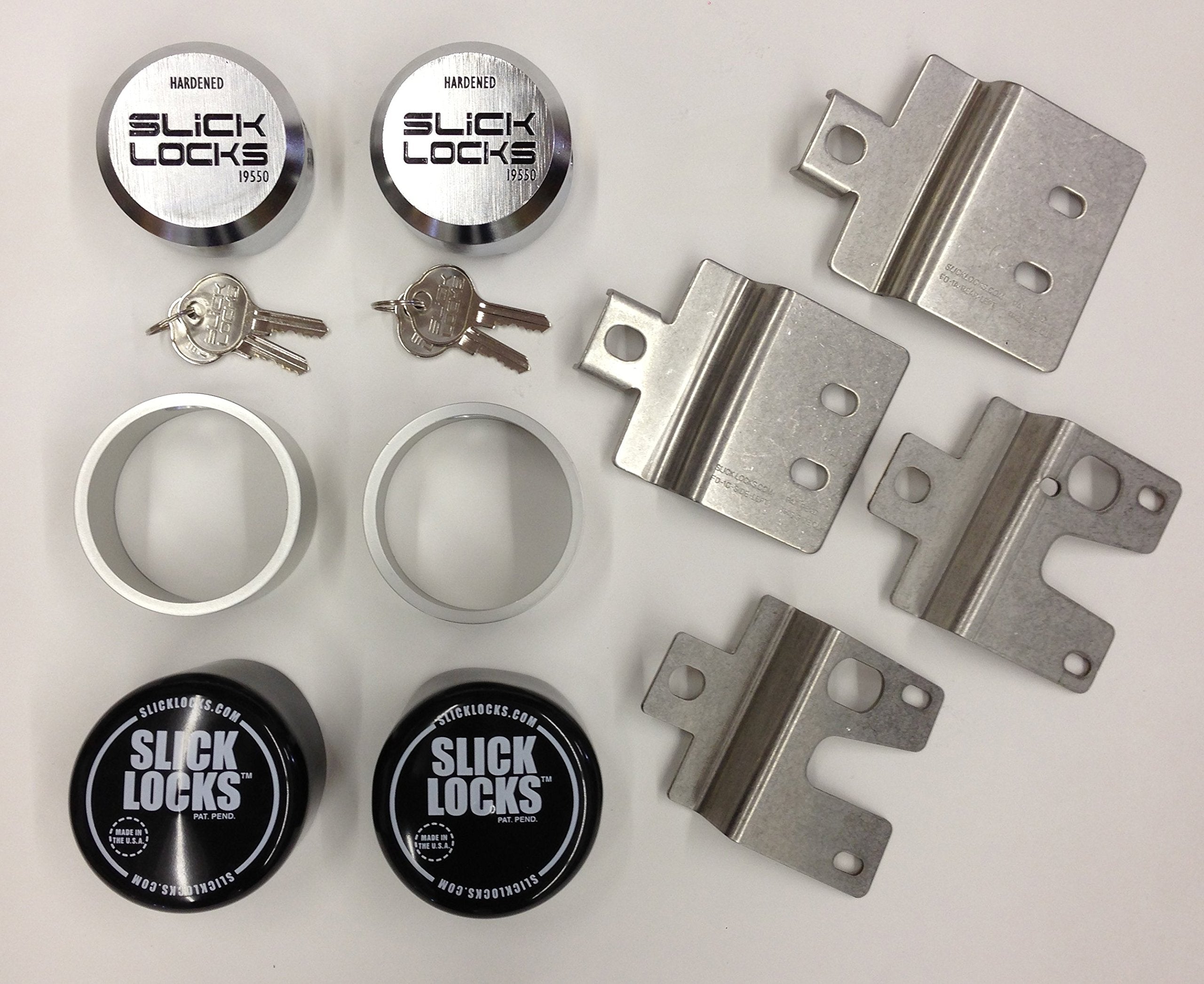 Slick Locks Fd Fvk 1 Tk Slick Locks Ford Swing Door Kit Complete With Spinners, Weather Covers & Locks