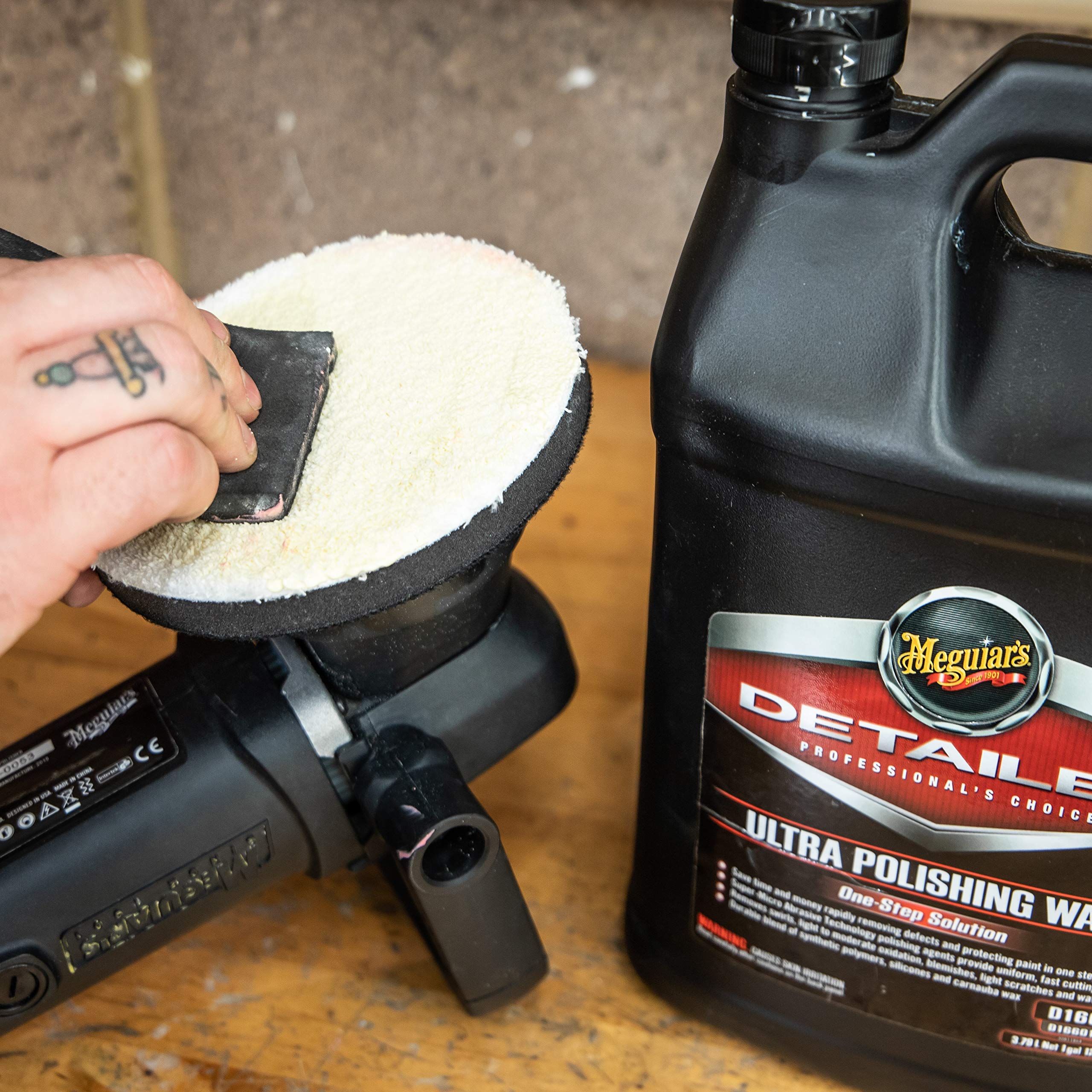 Meguiar'S Professional Ultra Polishing Wax D16601 - Premium Scratch Removal, Car Polish, And Car Wax In One - One-Step Cleaner W,WBAUVB07531LY94