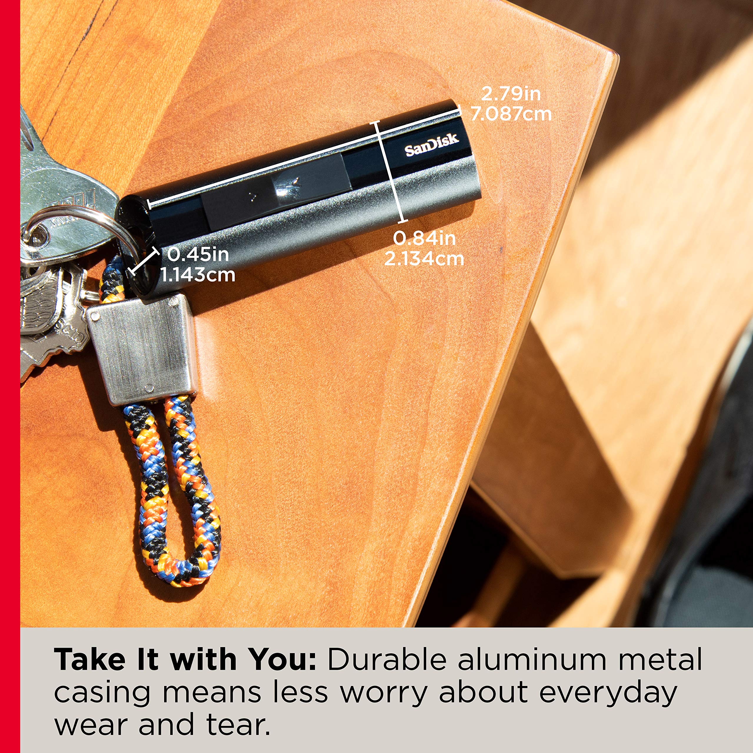 Sandisk 1Tb Extreme Pro Usb 3.2 Solid State Flash Drive - Up To 420Mb/S, Durable Aluminum Metal Casting - Sdcz880-1T00-Gam46