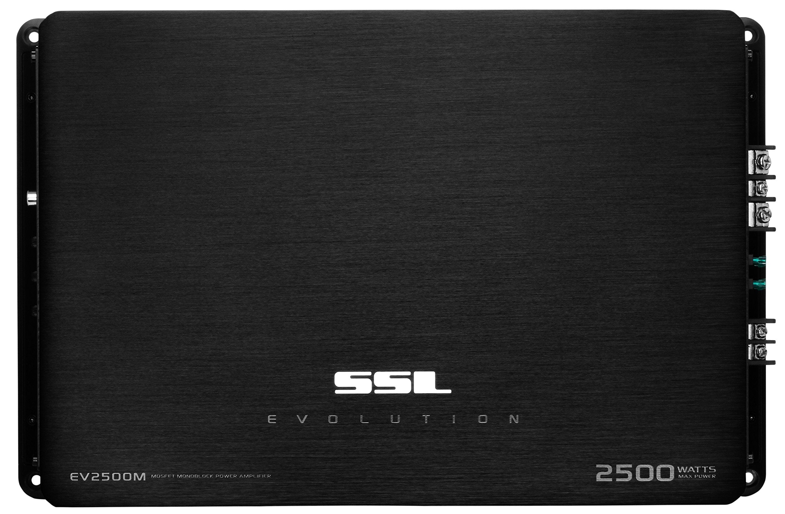 Sound Storm Laboratories EV2500M 2500W Monoblock Car Amplifier - Black, 2 Ohm Stable with Remote Subwoofer Control