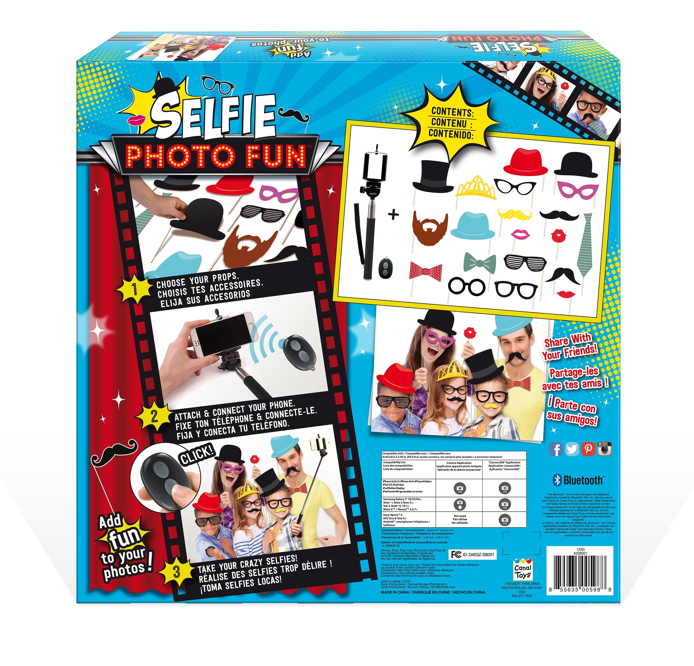 Selfie Stick Photo Booth Fun Kit By Canal Toys Usa