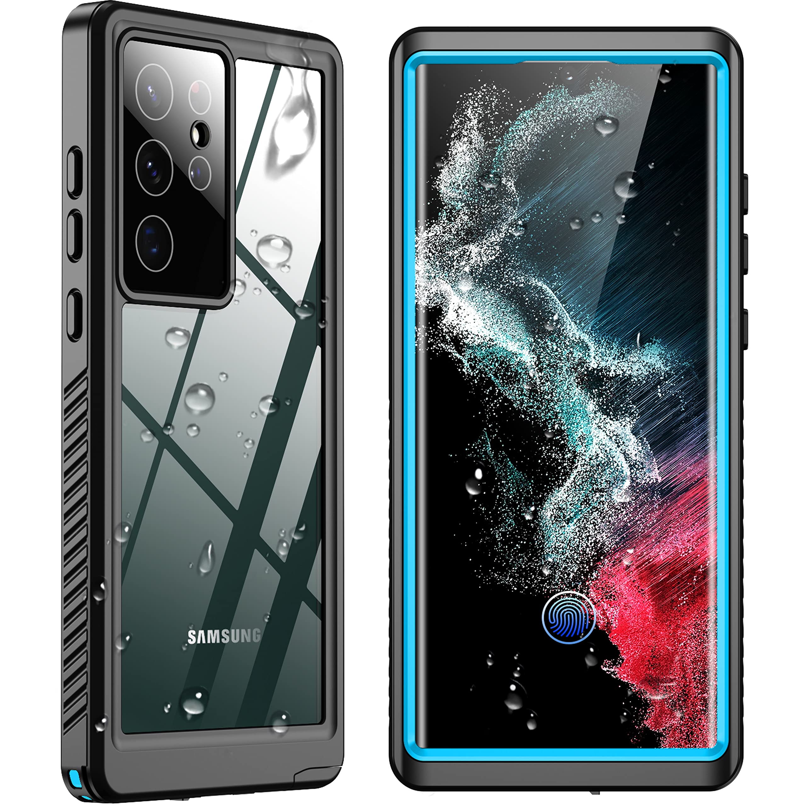 Spidercase Designed For Samsung Galaxy S22 Ultra Case, Waterproof Built In Screen Protector Full Protection Heavy Duty Shockproo