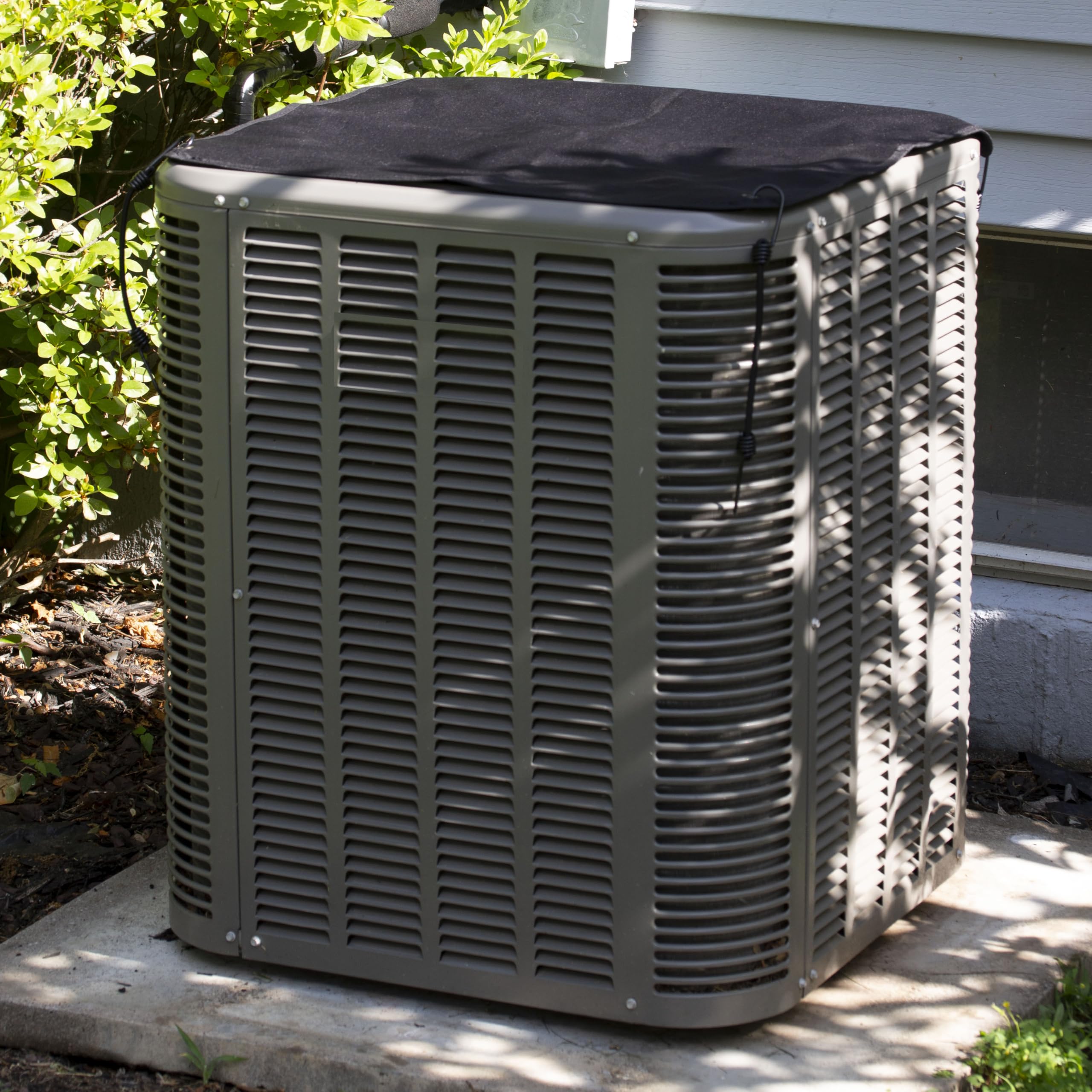 Anyweather Central Air Conditioner Outdoor Cover   Window, Wall, Outside Ac Unit Top Covers, Black