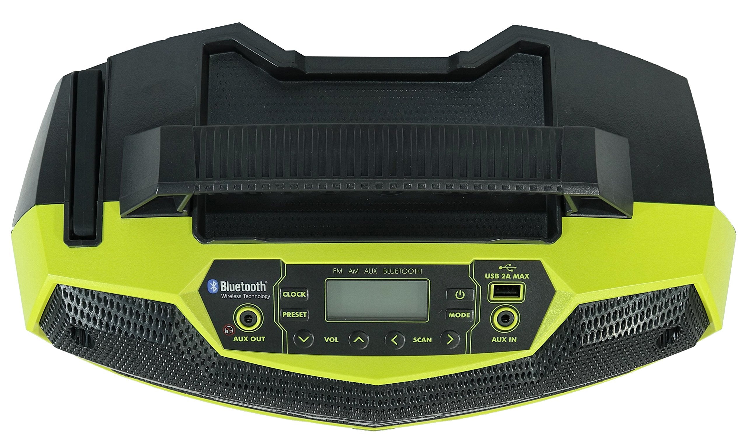Ryobi P746 One+ 18 Volt Lithium Ion / Ac Dual Powered Am/Fm Stereo System With Usb And Bluetooth Technology (Battery, Charger, And Extension Cord Not Included / Radio Only)