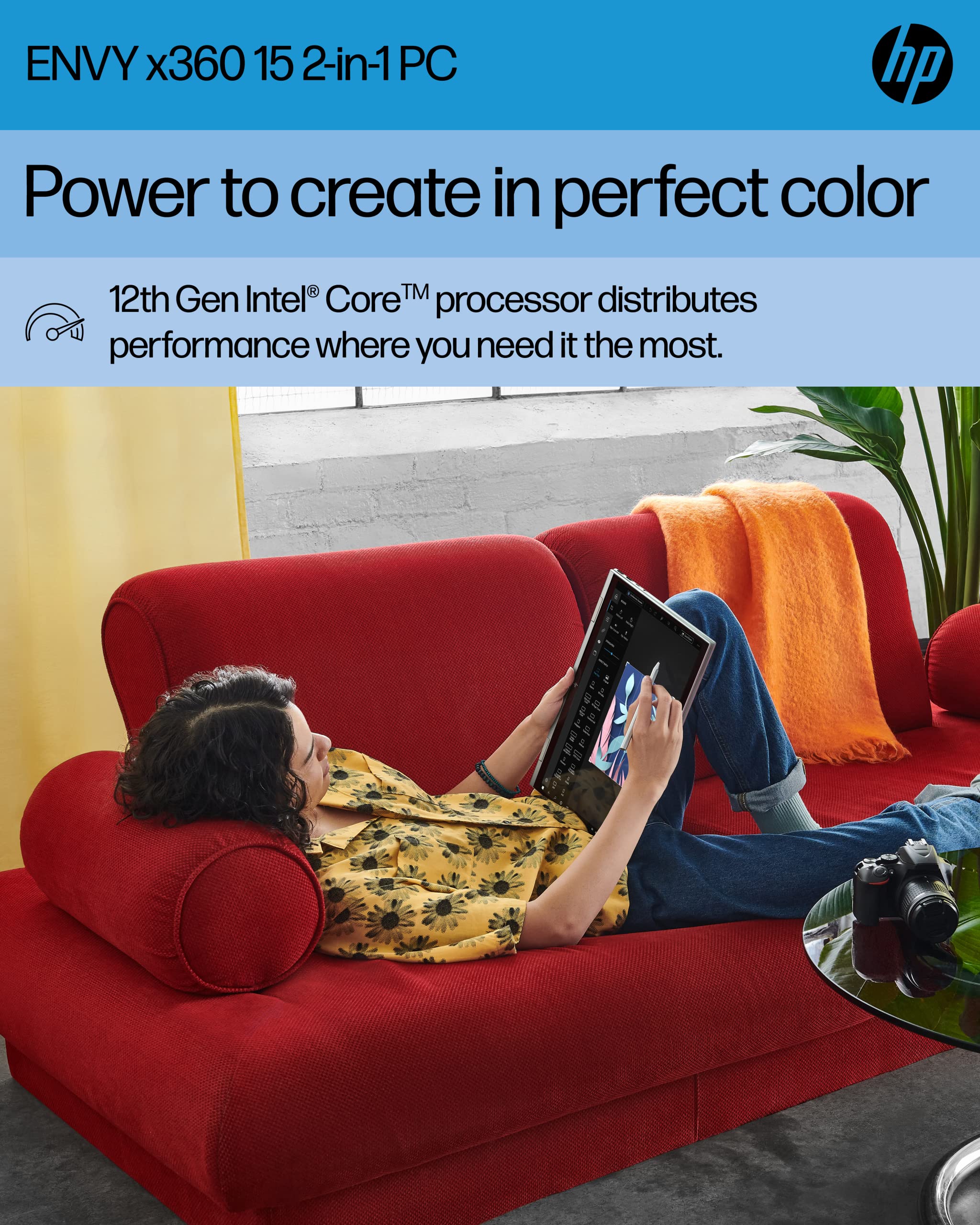 Hp Envy X360 Convertible 15 Inch Laptop, Intel Core I7 1260P Processor, Intel Iris Xe Graphics, 16 Gb Ram, 1 Tb Ssd, Windows 11