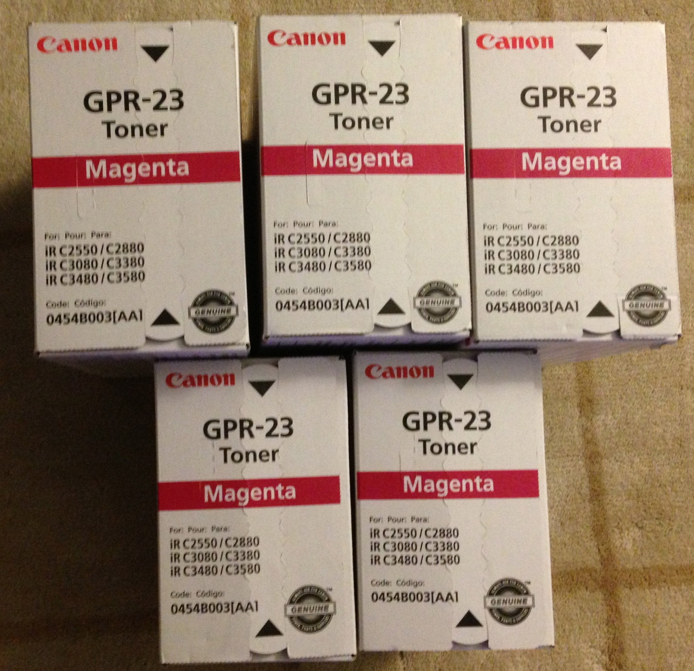 Canon Gpr23M Copier Toner For C2880/C3380, Magenta   In Retail Packaging
