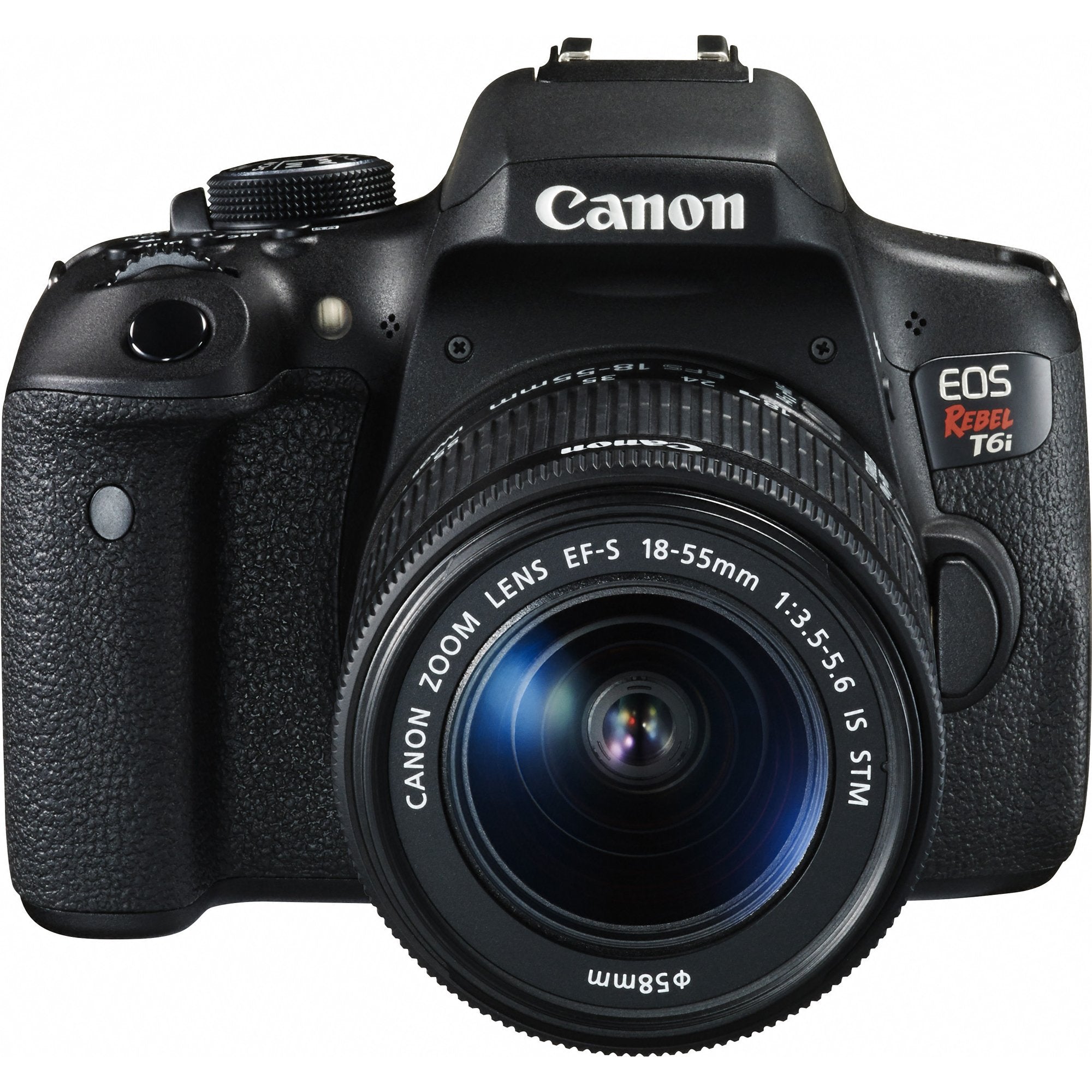 Canon EOS Rebel T6i Digital SLR with EF S 18 55mm is STM Lens   Wi Fi Enabled