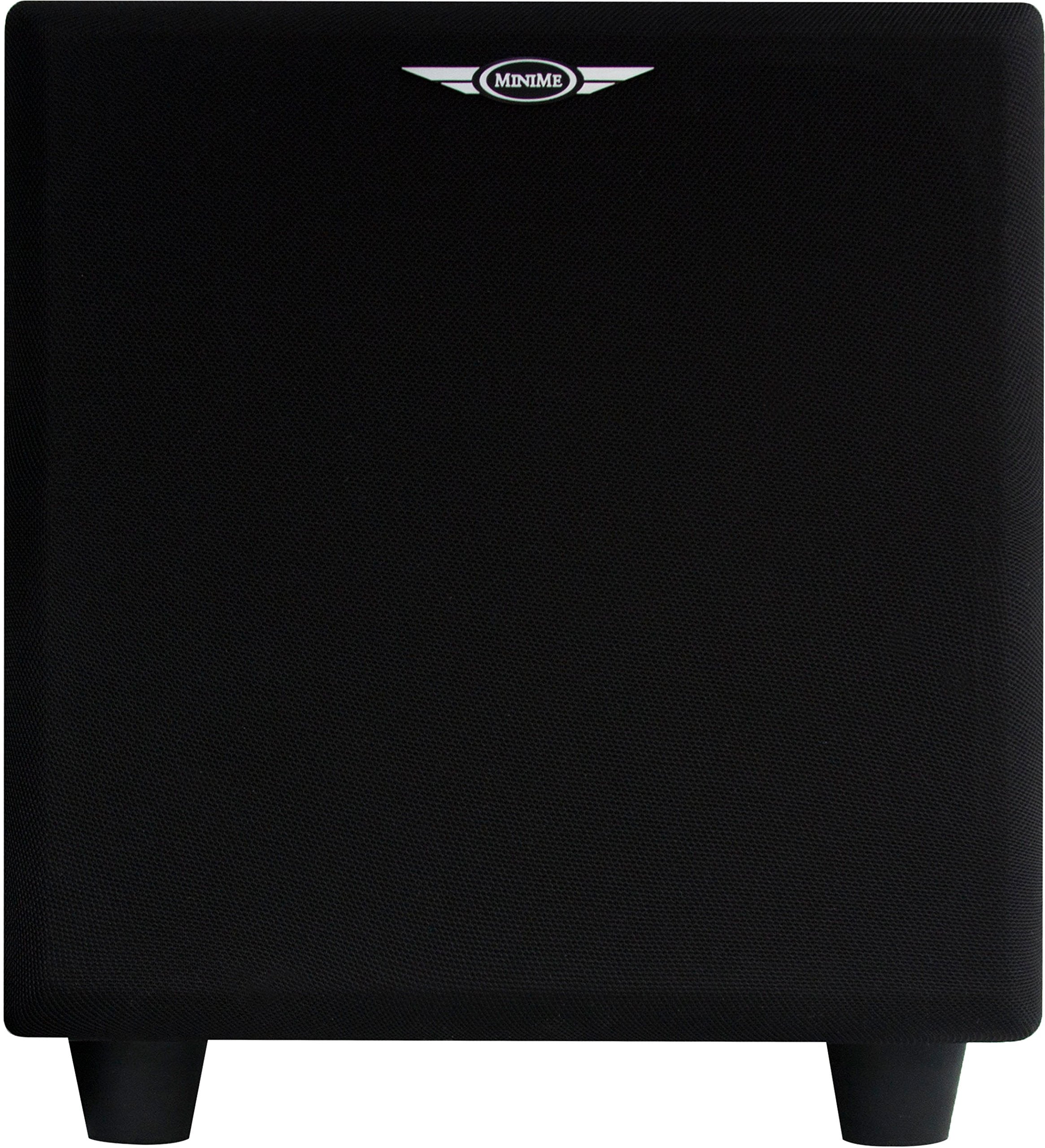Earthquake Sound Minime Ff8_V2 8-Inch Front Firing Powered Mini Subwoofer,Black